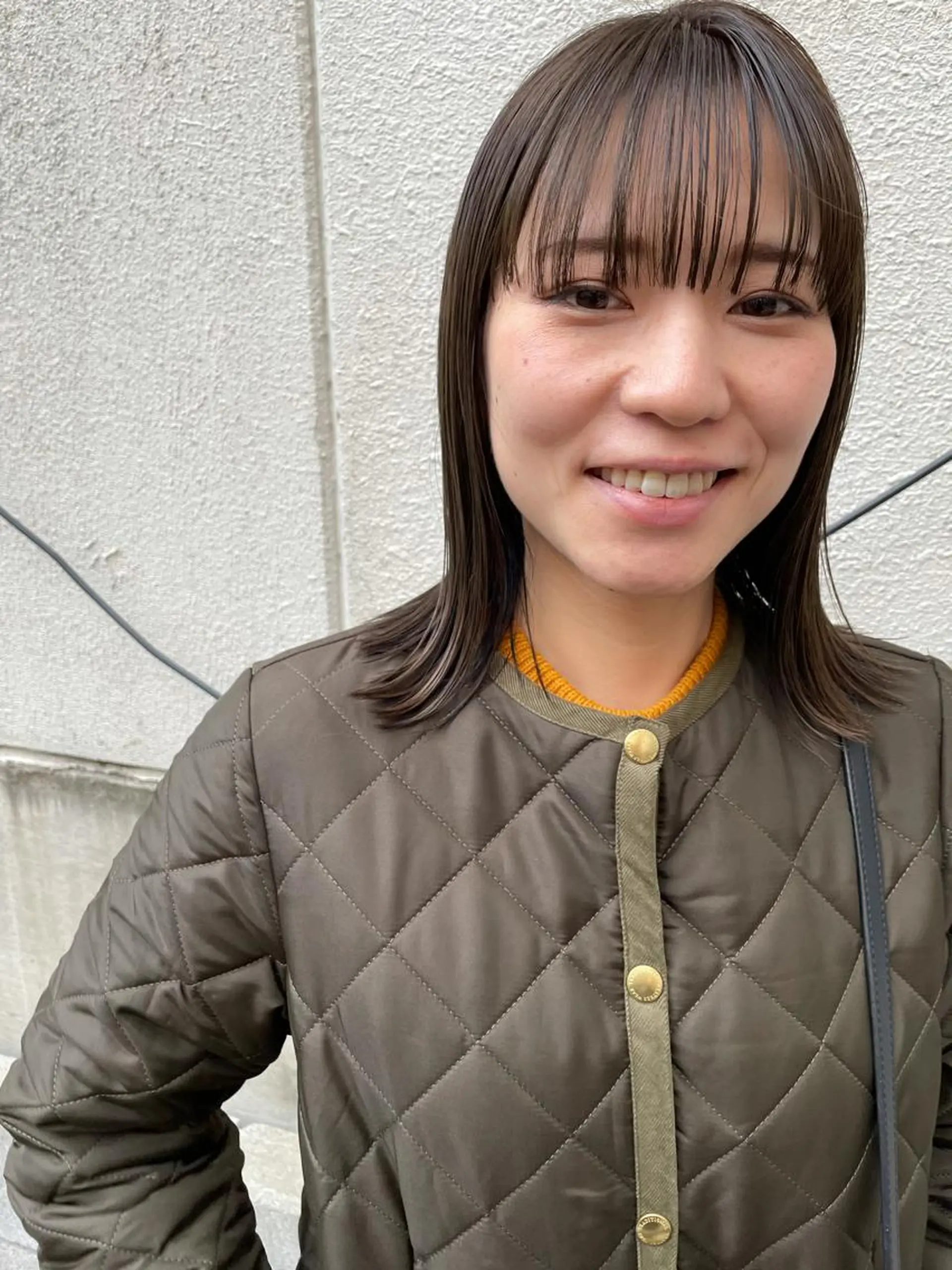 セミロング カット ヘアカラー トリートメント さの あやねのヘアスタイル