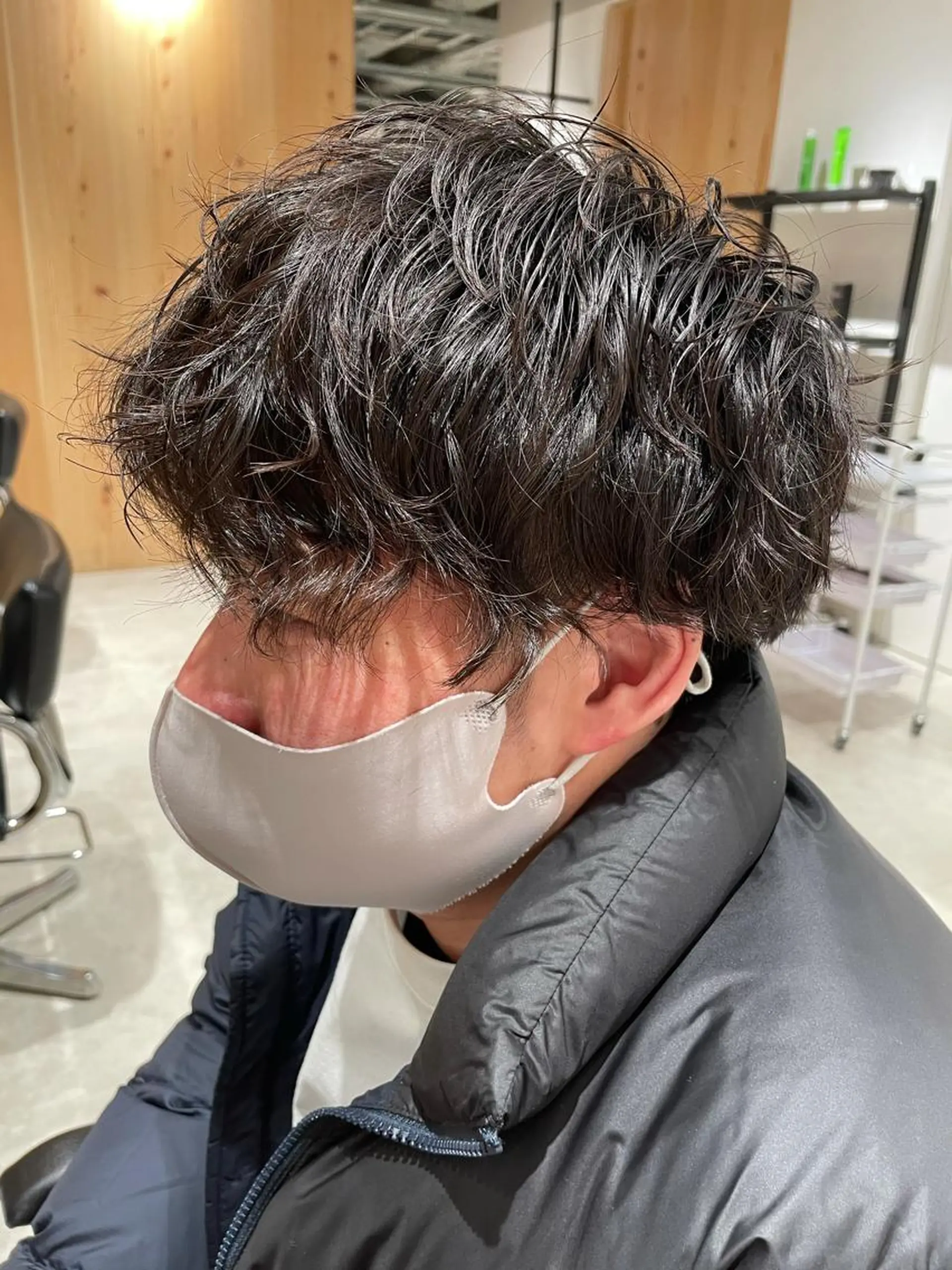 ショート カラー パーマ ヘアアレンジ メンズ パーソナルカラー合わ せたカラー🤍なつみのヘアスタイル