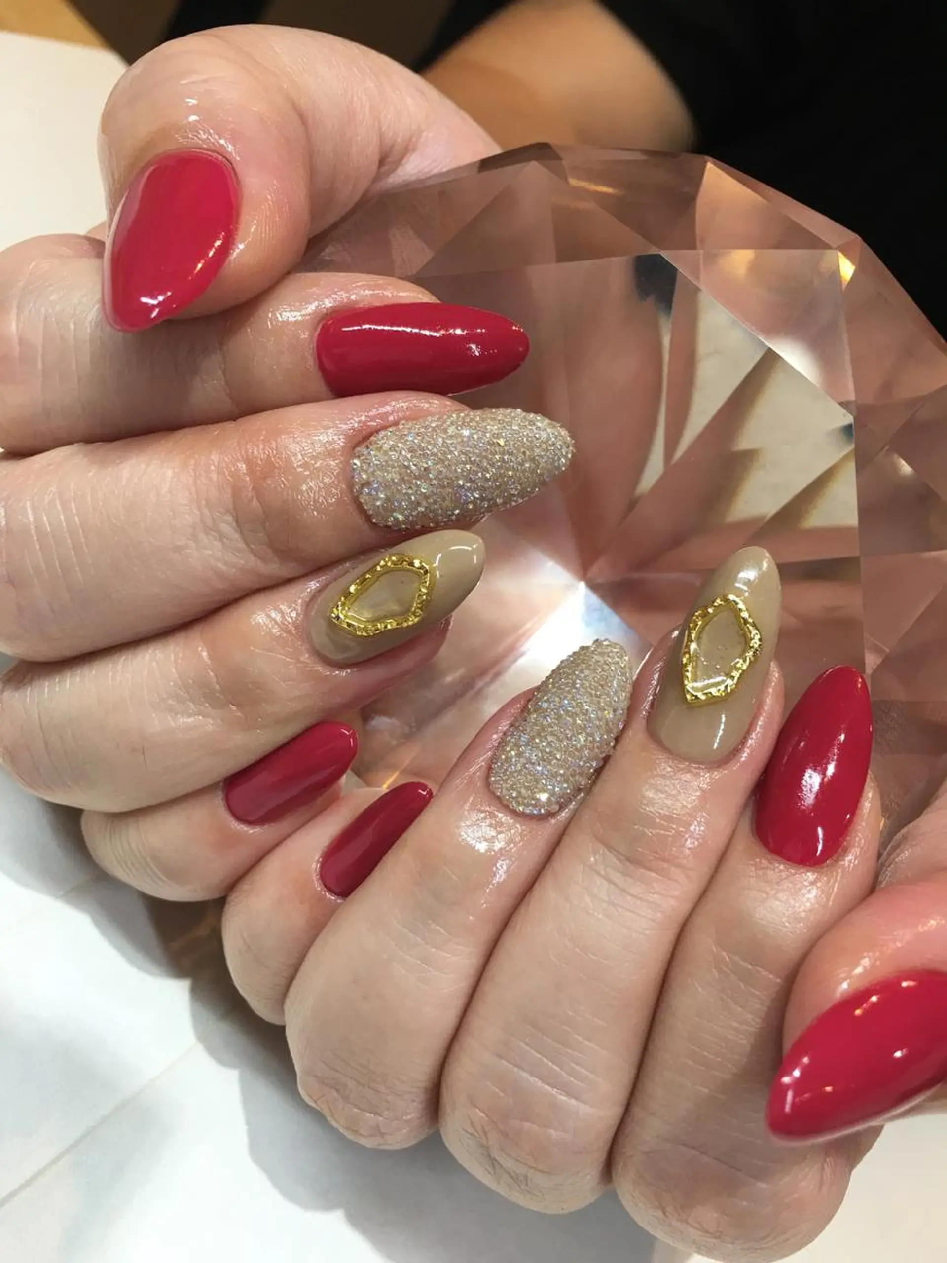 ロング ネイル ハンドネイル glow_ nailのネイルデザイン