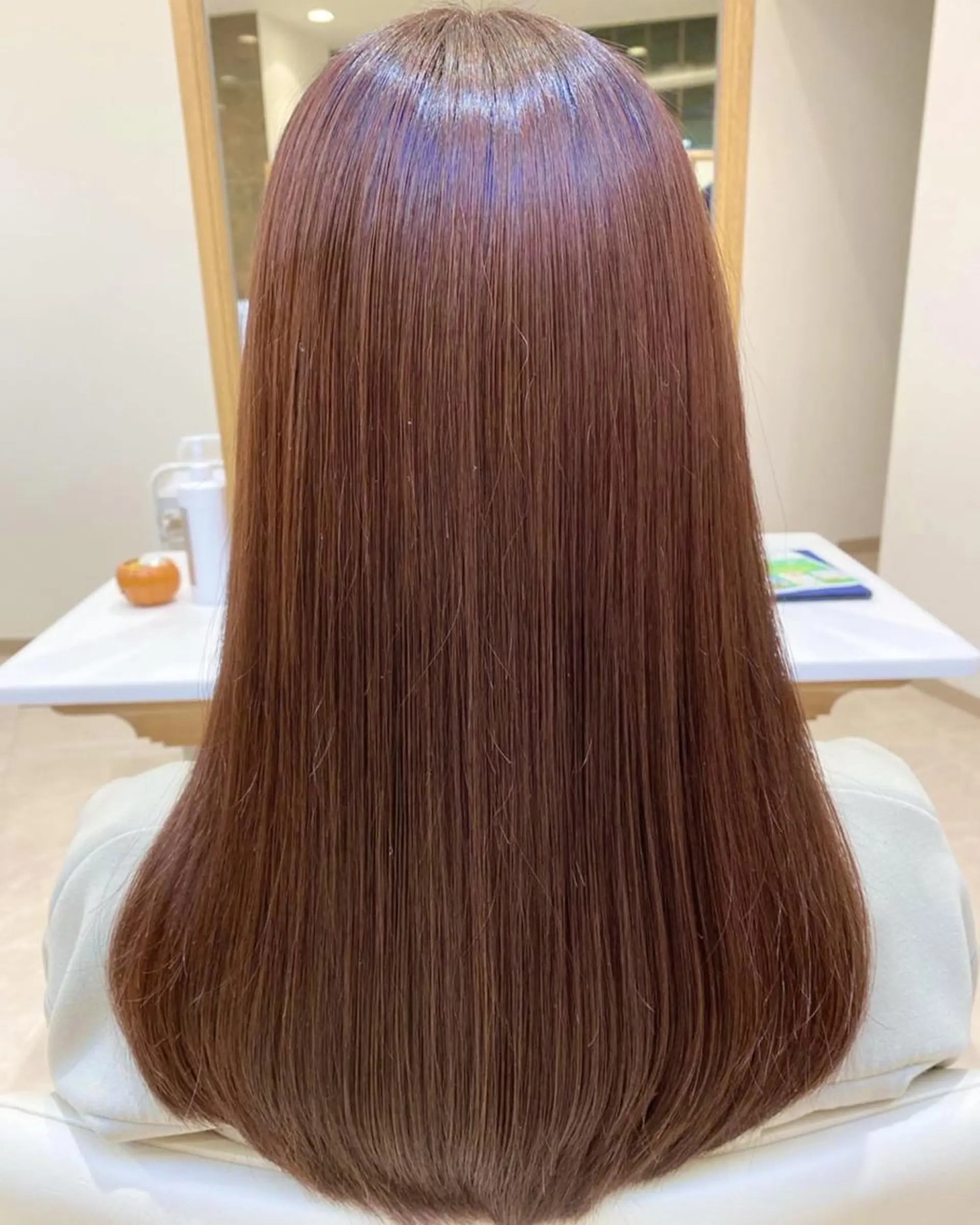 ロング カラー カット ヘアカラー 透明感カラー 田中 有乃のヘアスタイル