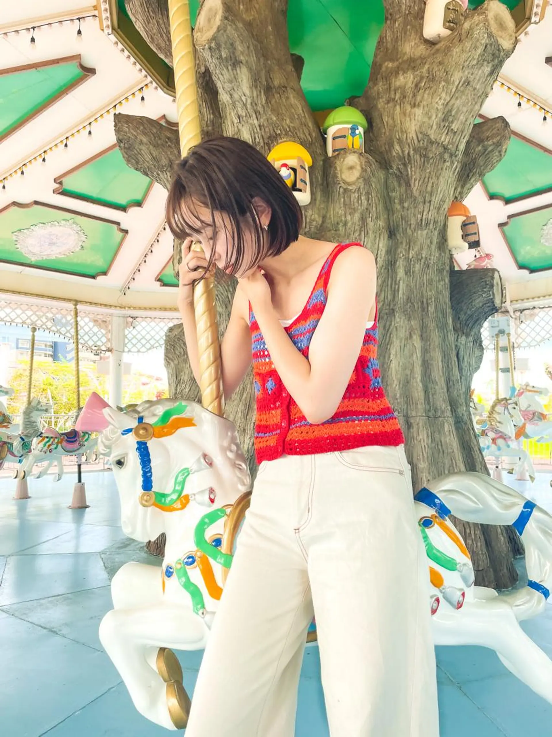 ミディアム 緒方リエ 時短ショート・ボブのヘアスタイル