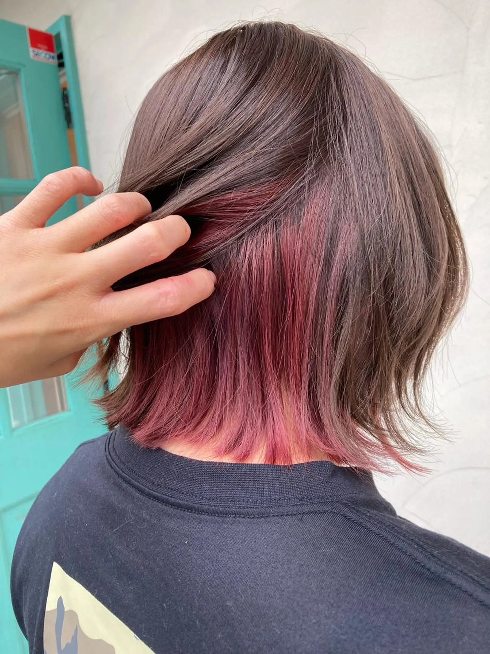 ショート カラー インナーカラー ピンクカラー バイオレットカラー 縮毛矯正/髪質改善 /SATOKOのヘアスタイル