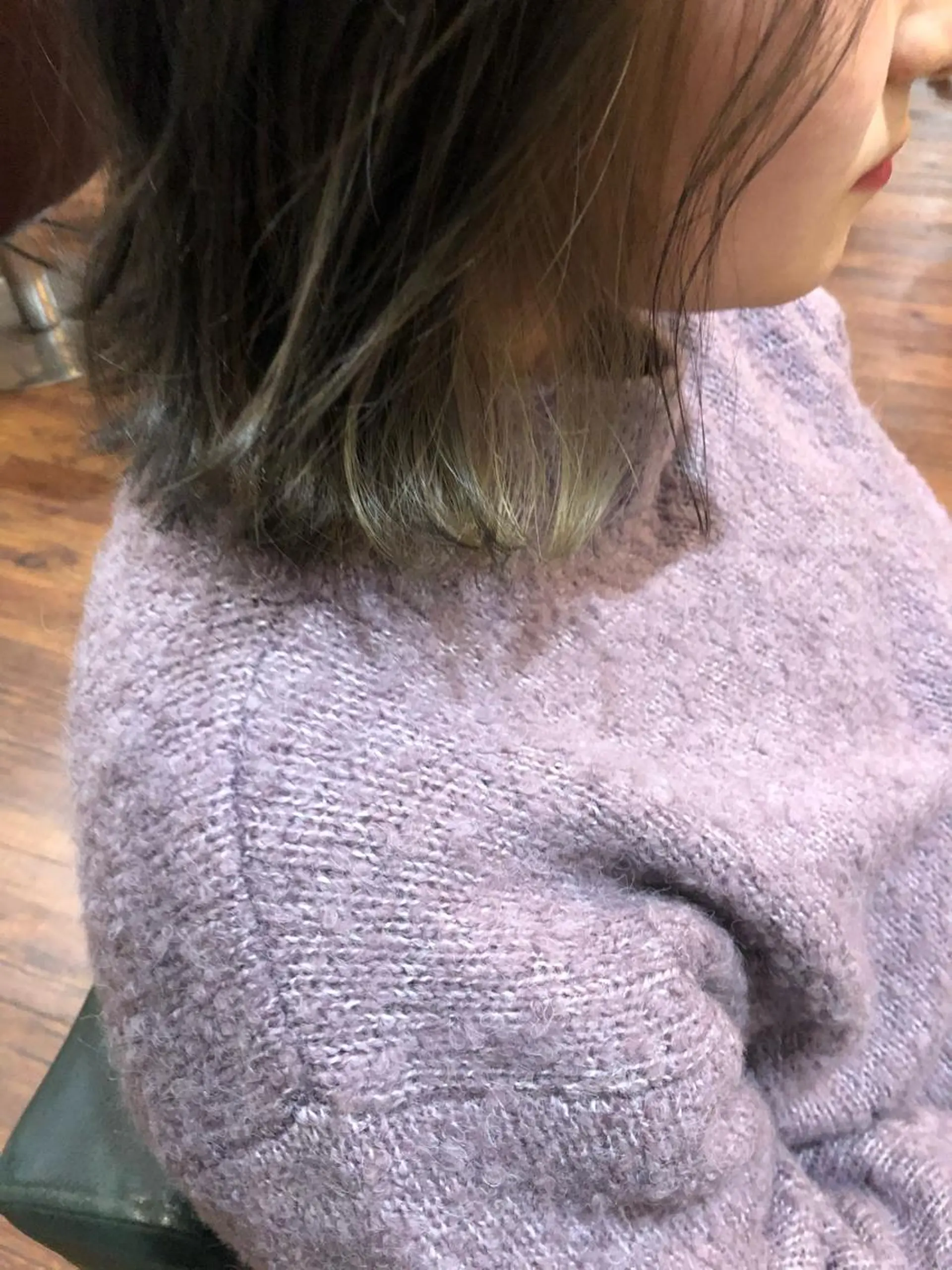 ミディアム カラー カット ヘアカラー 縮毛矯正 トリートメント 江原 彩華のヘアスタイル