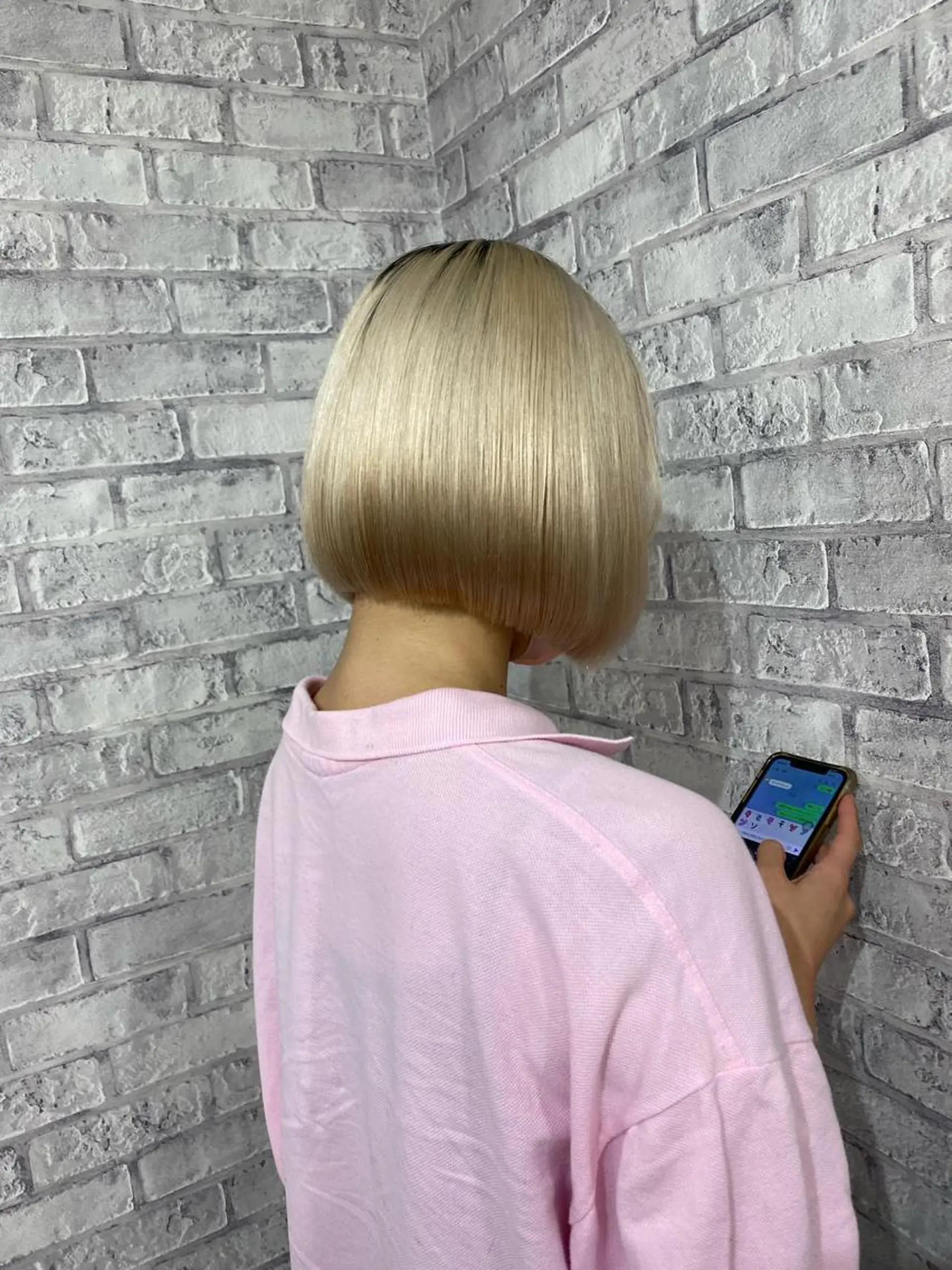 ミディアム カラー ヘアアレンジ Bob＆ハイトーン 専門家CHIHIROのヘアスタイル