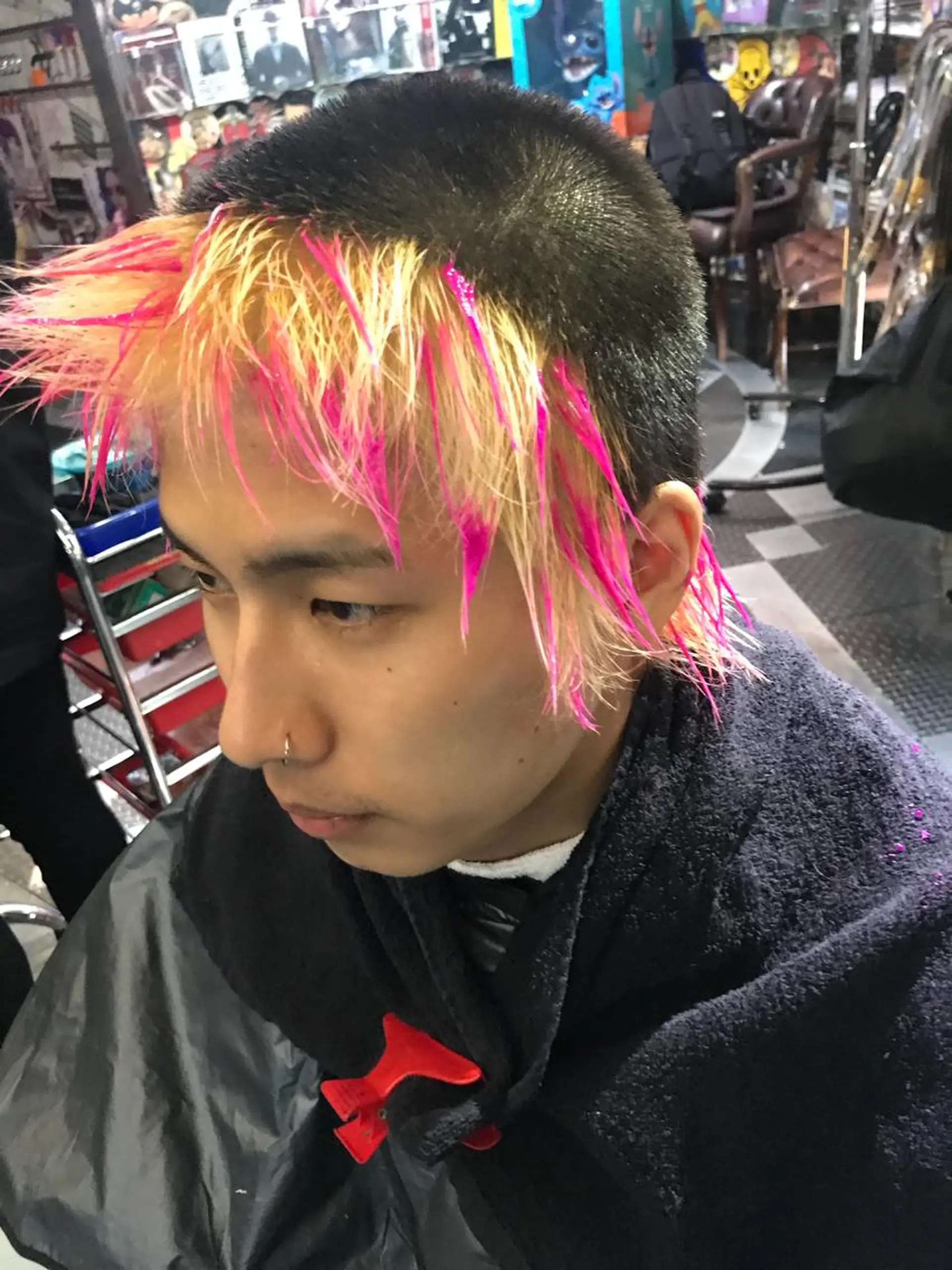 ショート 🌈派手髪エクステ ブレイズ🌈ひろとのヘアスタイル