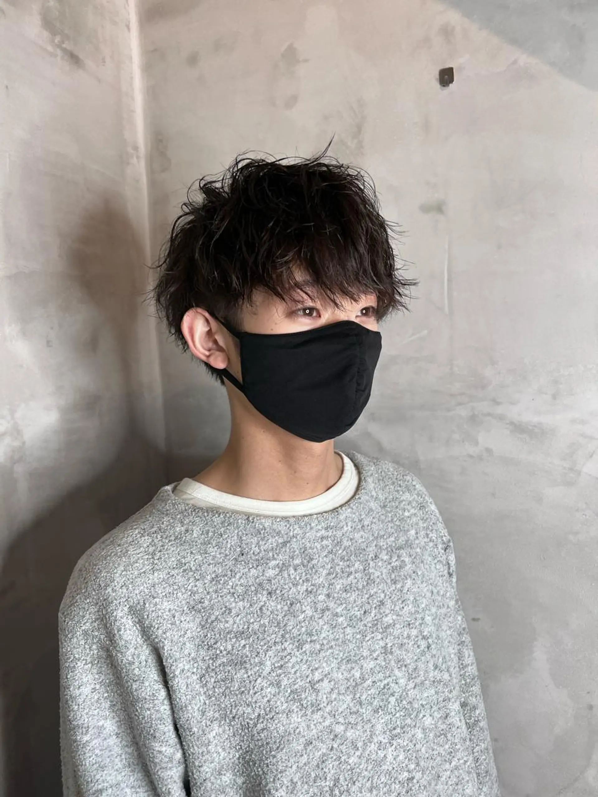 ショート パーマ メンズ メンズパーマ ツイストスパイラルパーマ スパイラルパーマ カット ヘアカラー メンズパーマ /SUNAOのヘアスタイル