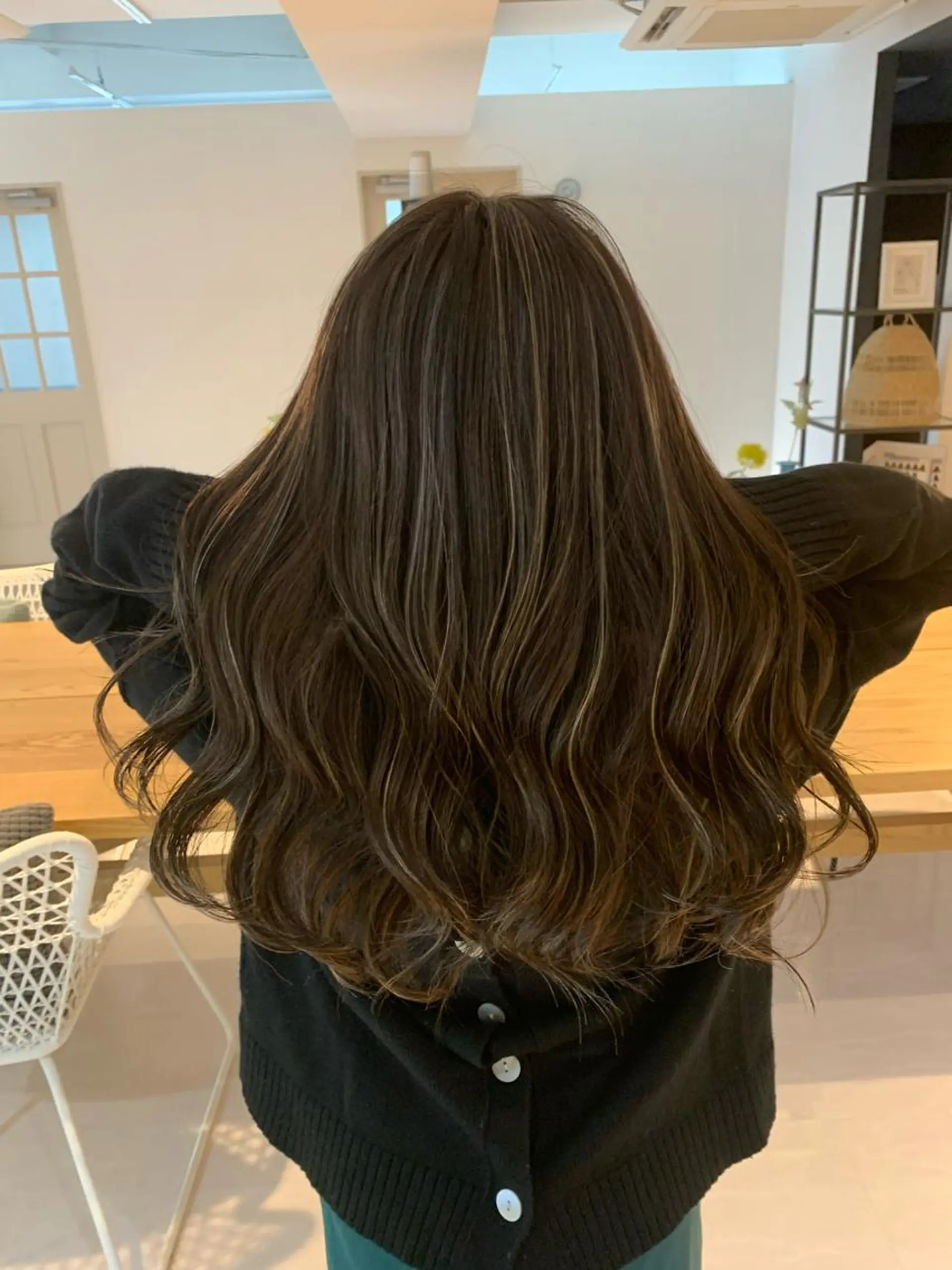 ロング カラー カット ヘアカラー トリートメント schon 仙台のヘアスタイル