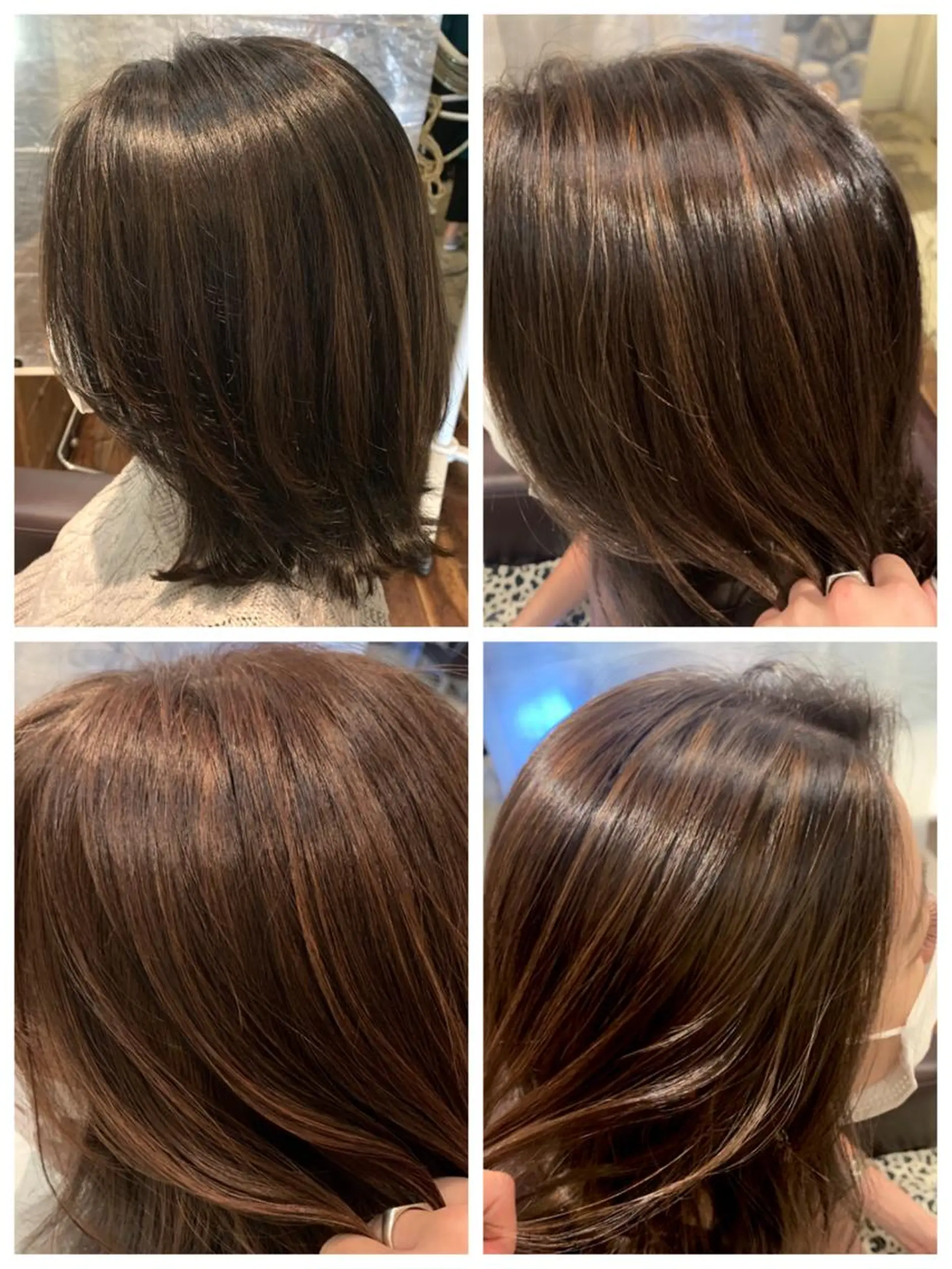 ミディアム カラー ブリーチ ハイライトカラー ブリーチなしカラー ハイライト 【azure横浜】 🧸misaki🌸のヘアスタイル