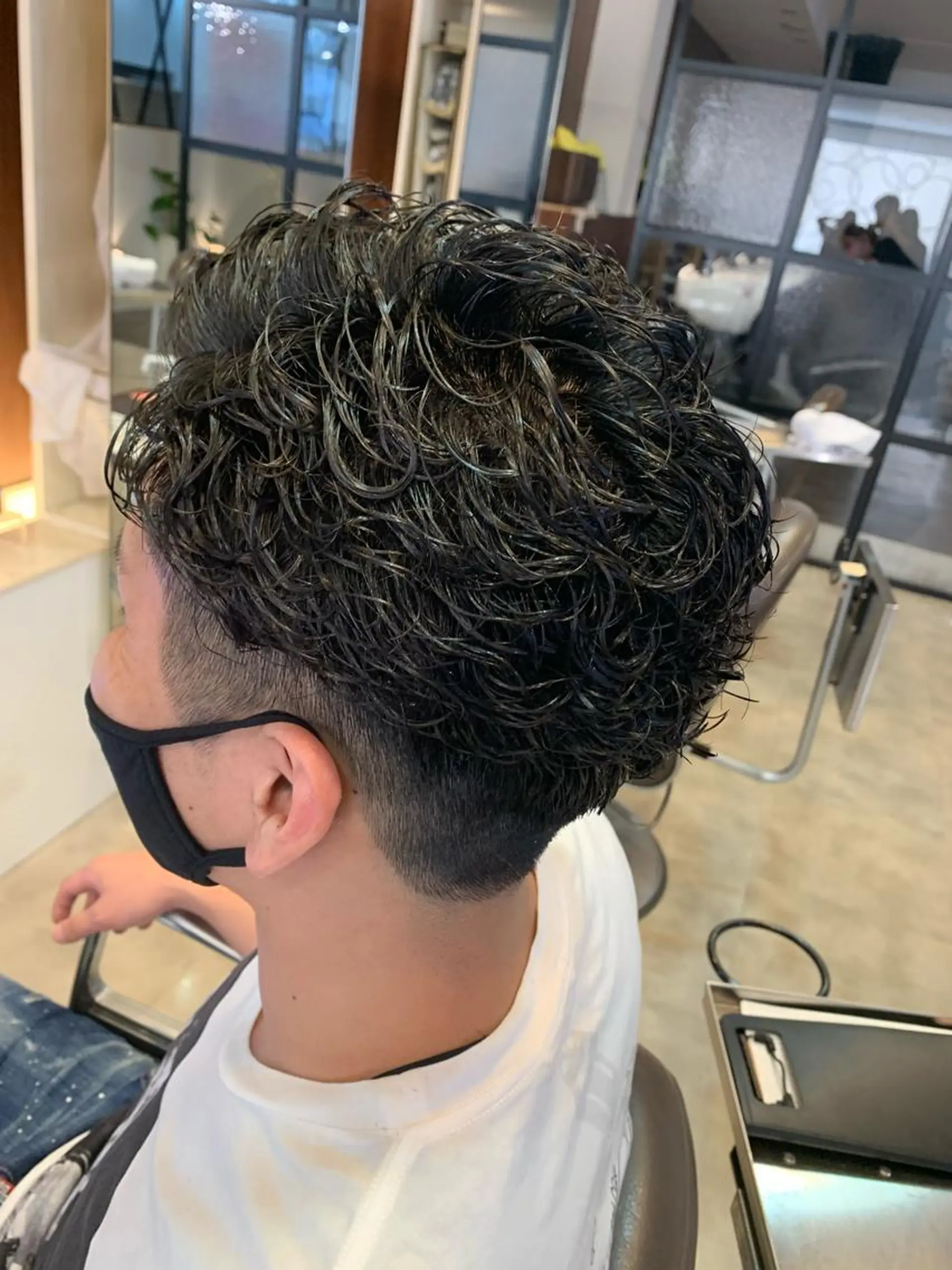 ショート メンズパーマ/難波/ 心斎橋　室園亮佑のヘアスタイル