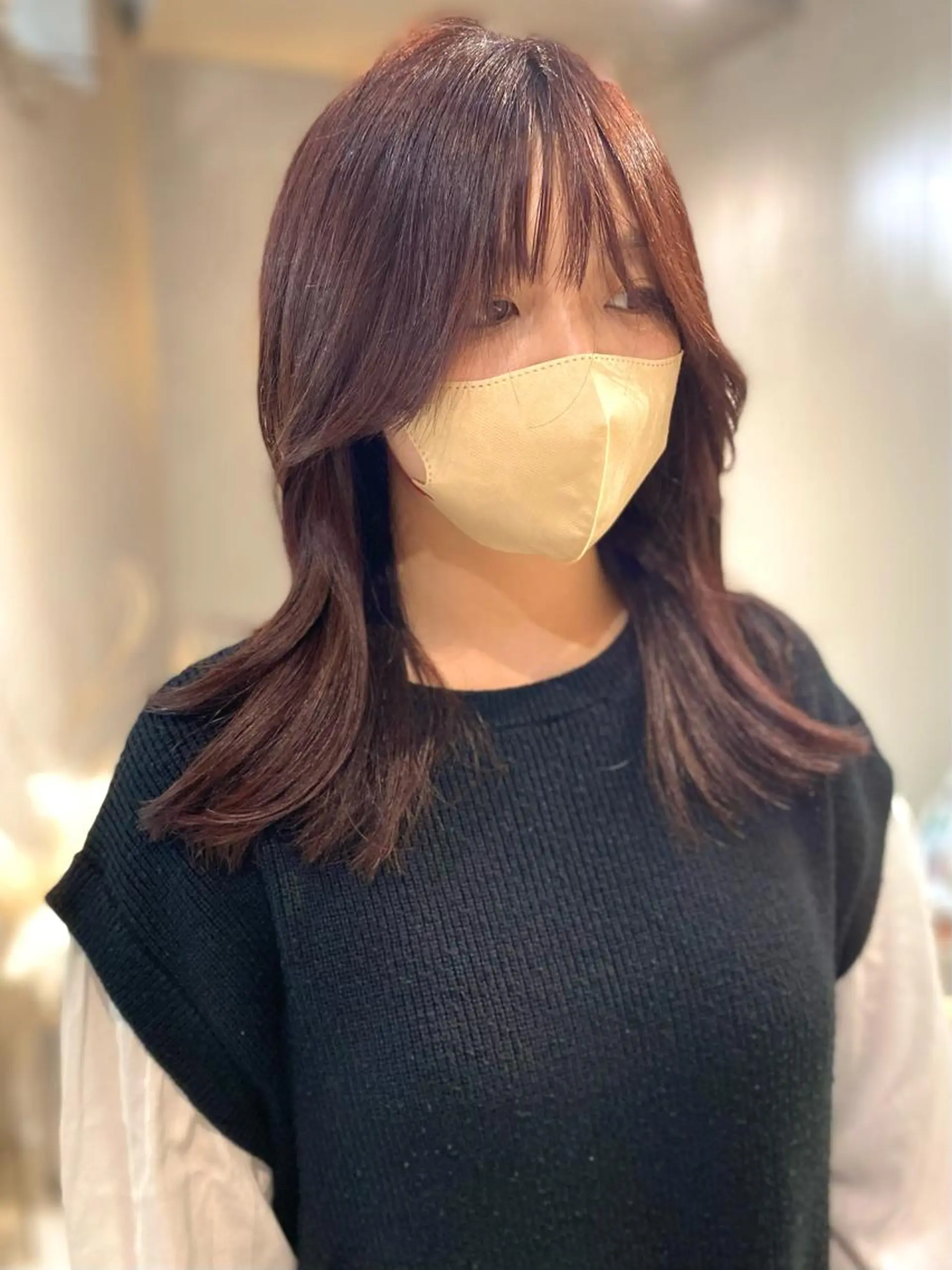 ミディアム 岐阜1番韓国ヘア/ 星羅/23°のヘアスタイル