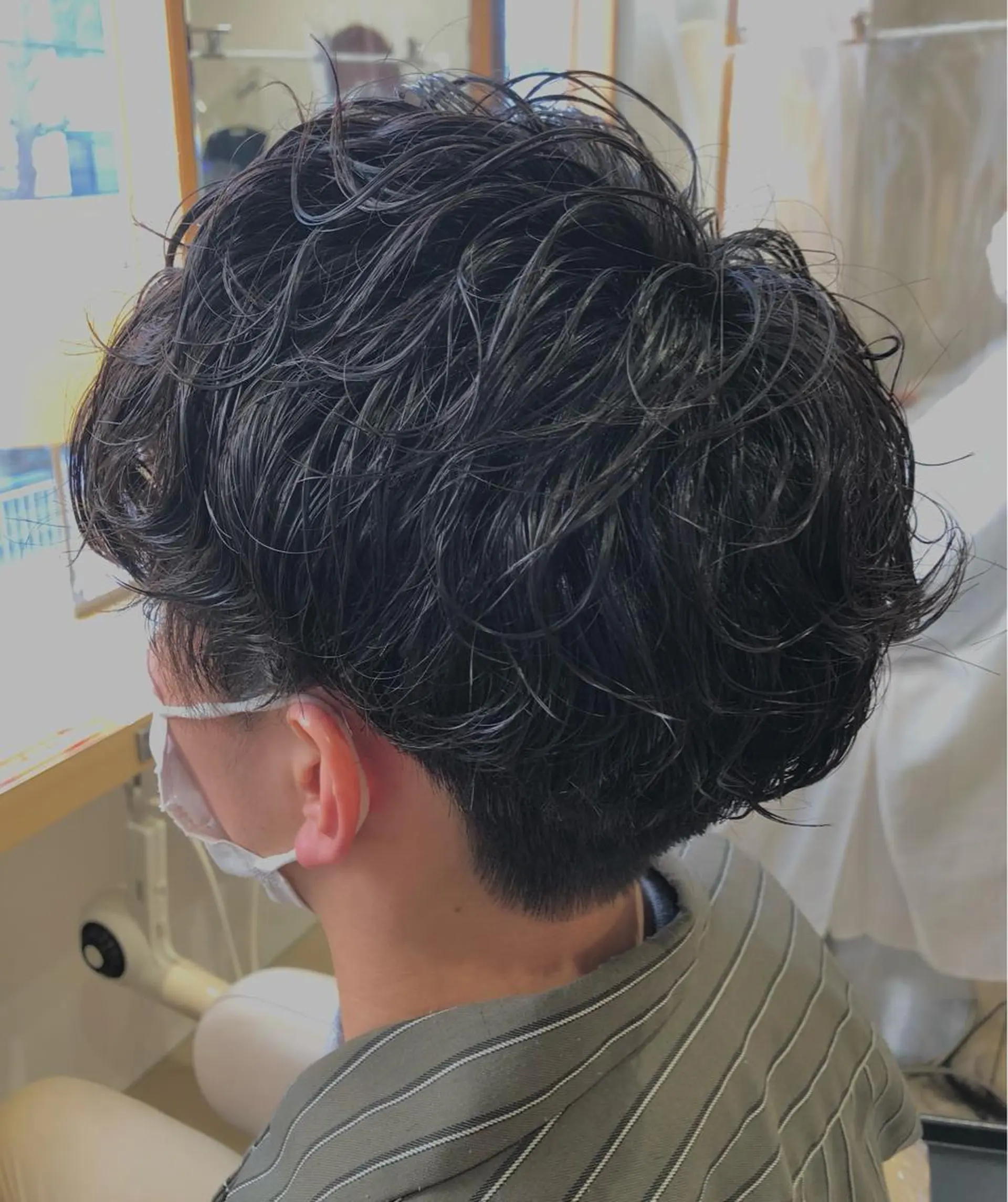 ショート パーマ メンズ マッシュ メンズパーマ 低ダメージ施術/ 🐮牛木 史裕🐮のヘアスタイル