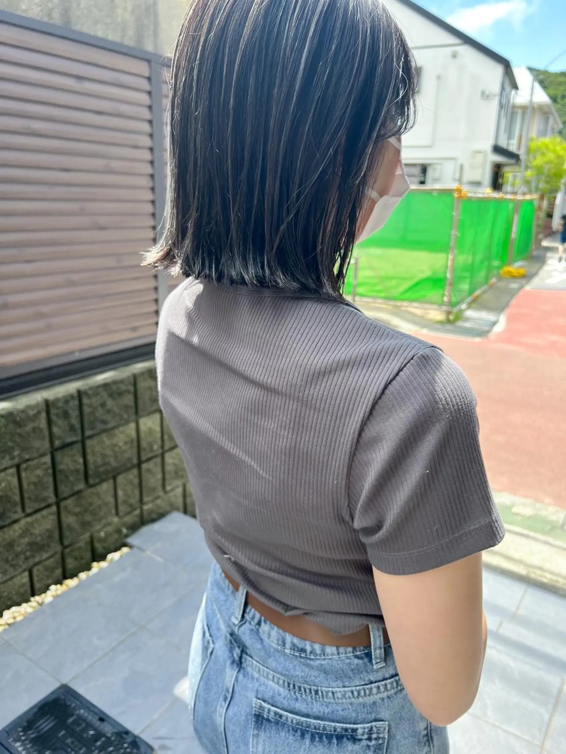 ミディアム カラー ミディアムパーマ /癖毛パーマのヘアスタイル