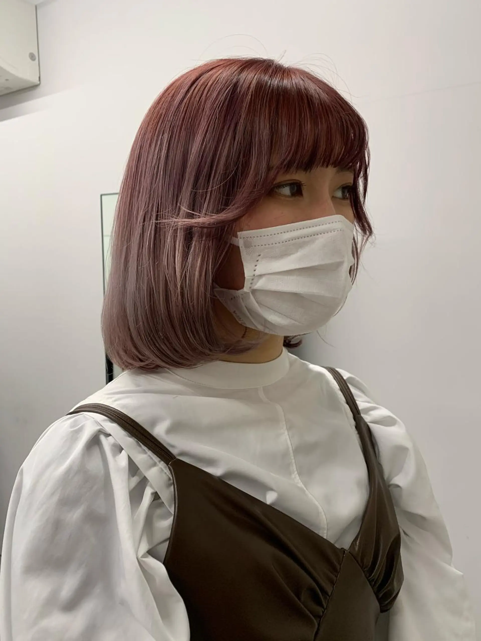 ミディアム カラー カット ヘアカラー トリートメント 透明感/オリーブ/ グレージュ/YUKAのヘアスタイル