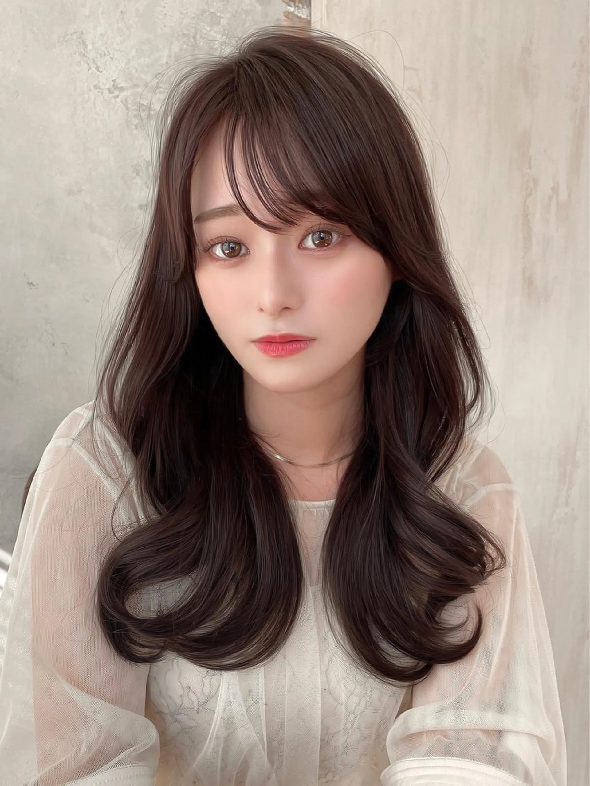 ロング くびれヘア 髪質改善 ロング 縮毛矯正 🧡くびれヘア/前髪 顔周り🧡久原結衣のヘアスタイル