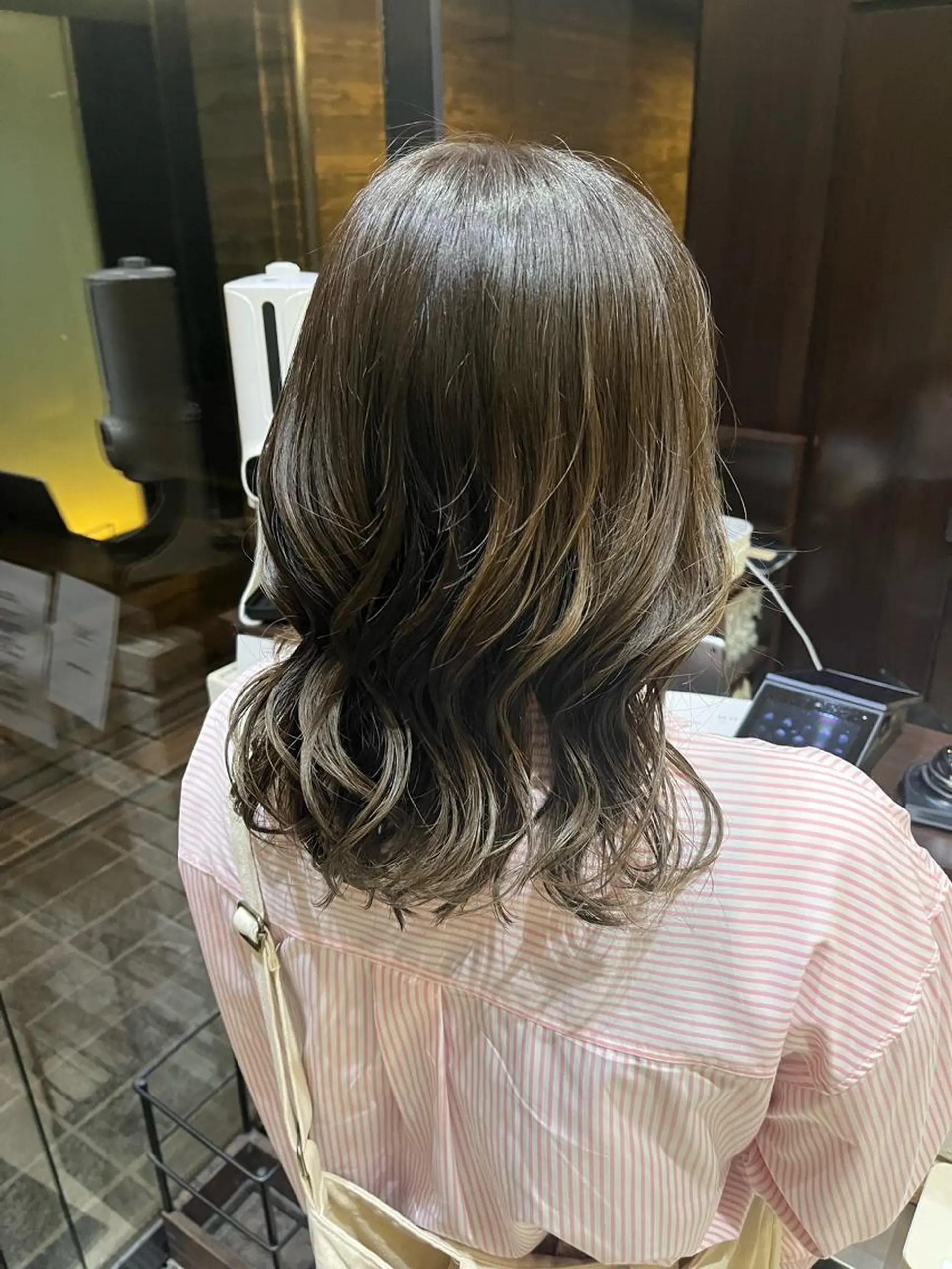 ミディアム カラー ヘアアレンジ ヘアカラー トリートメント タンバルモリ/ ボブ/中西晴香のヘアスタイル