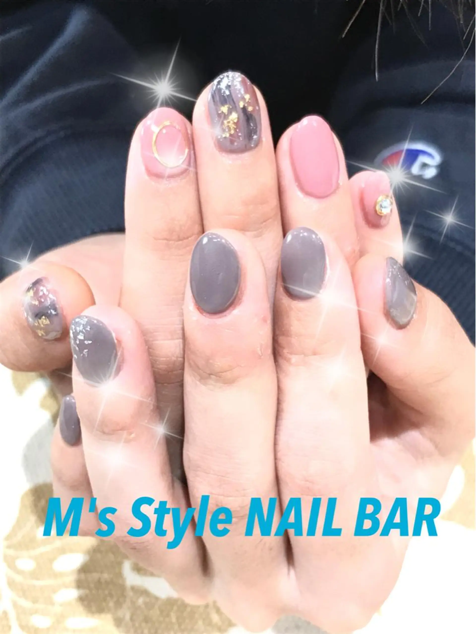 ネイル 持ち込み ニュアンスネイル ハンドネイル M's Style NAIL BARのネイルデザイン