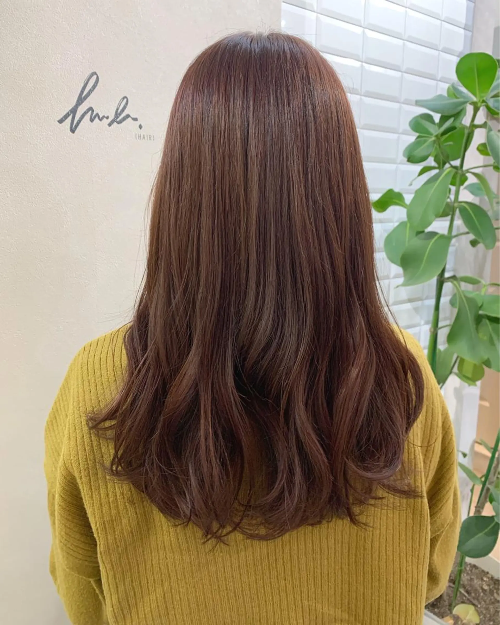 ロング カラー ブラウンカラー hub hair レイヤー/透明感のヘアスタイル