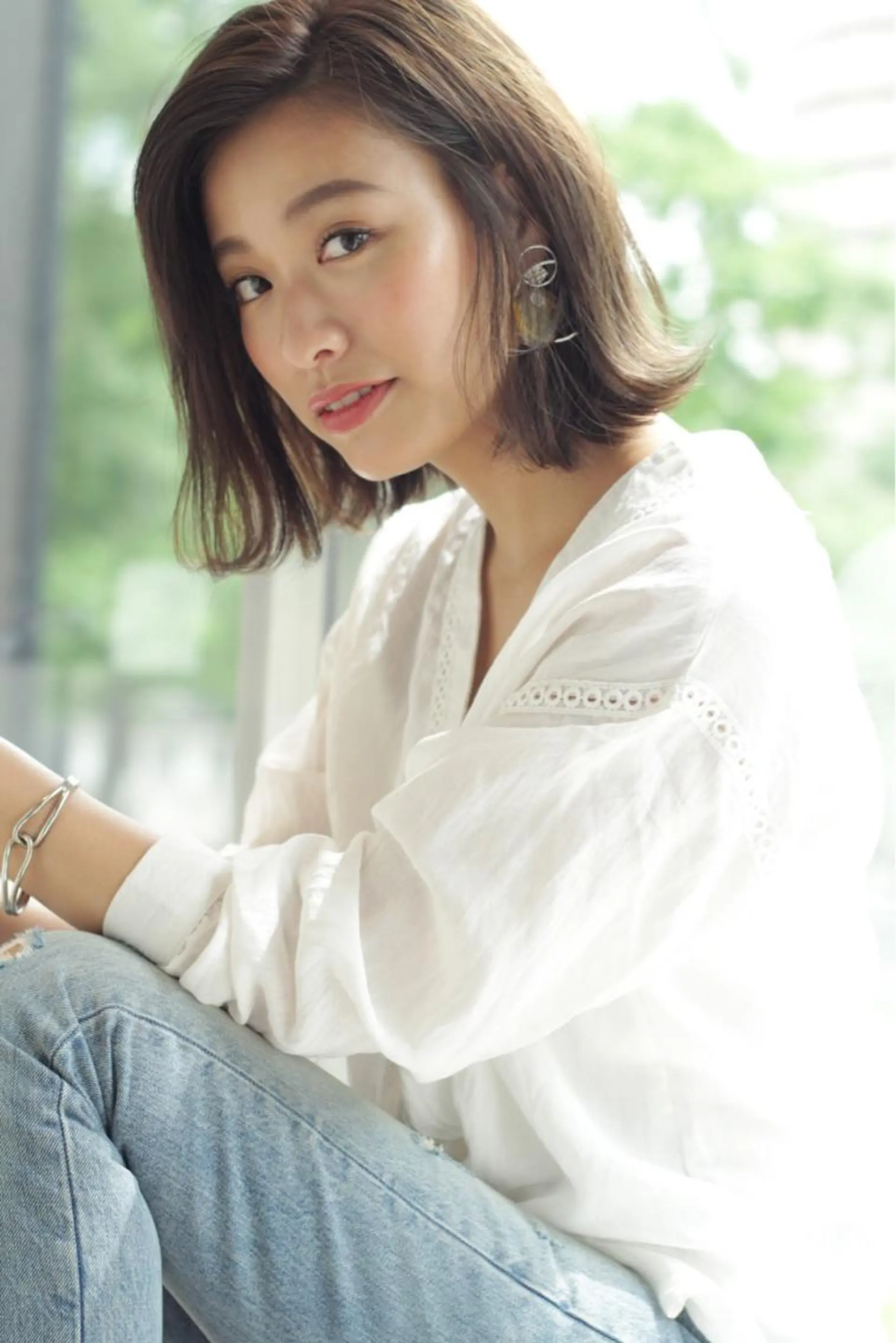 ミディアム カラー 切りっぱなしボブ ボブ ボブ/大人ヘア k-two濱田のヘアスタイル