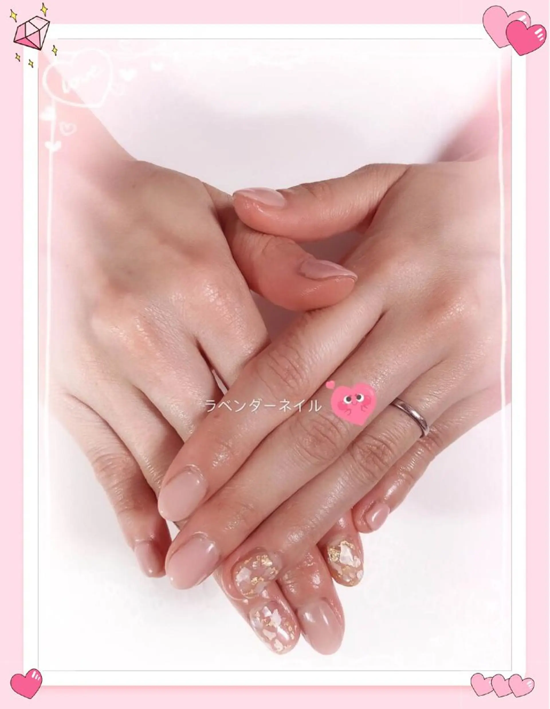 ネイル ラベンダー💖日暮里 ルル💖ネイルのネイルデザイン