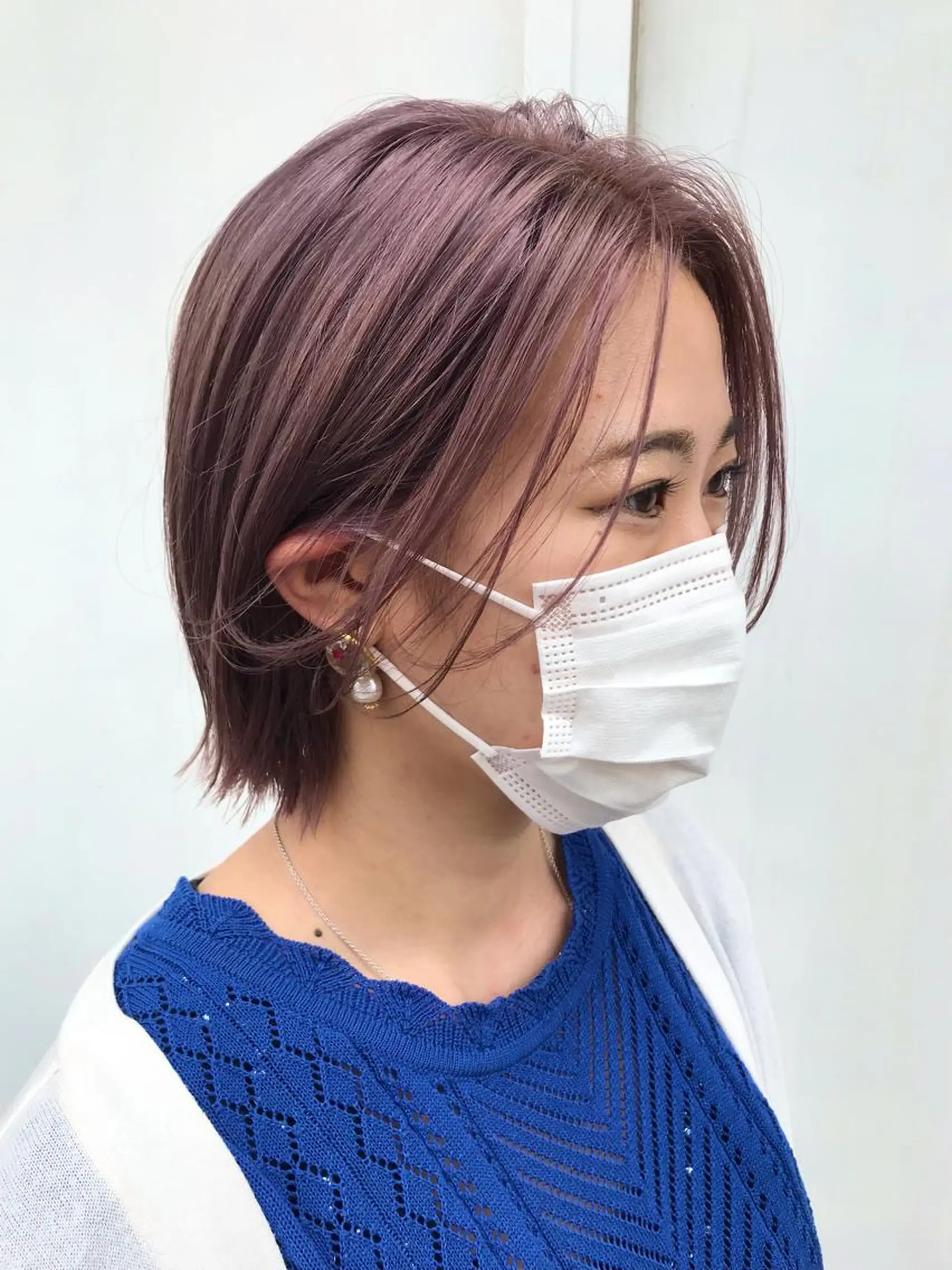 ショート ピンクラベンダー stylist 大須賀 裕矢のヘアスタイル