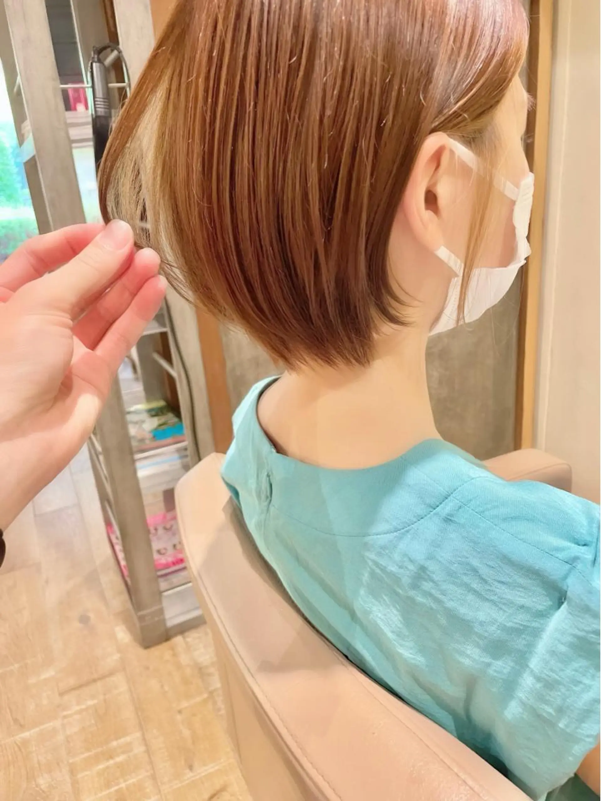 ショート ショート ボブ 梅田 木戸健人のヘアスタイル