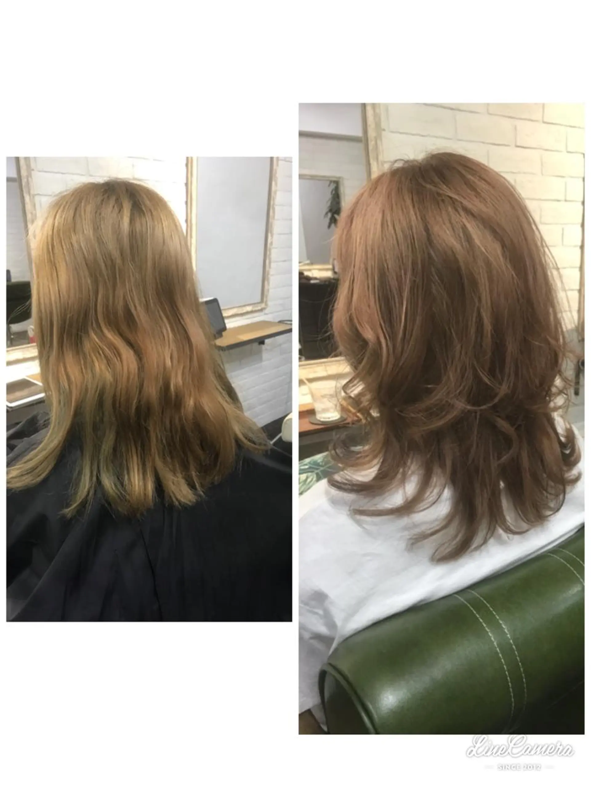 セミロング カラー 髪質改善ayame 横山諒のヘアスタイル