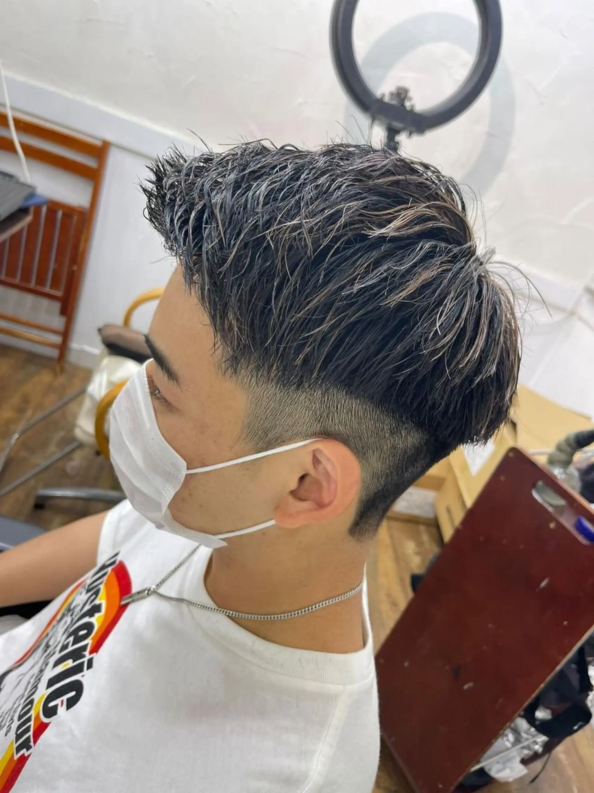 ショート カラー メンズ メンズメッシュ メッシュ PSY【サイ】池袋 KYOKAのヘアスタイル