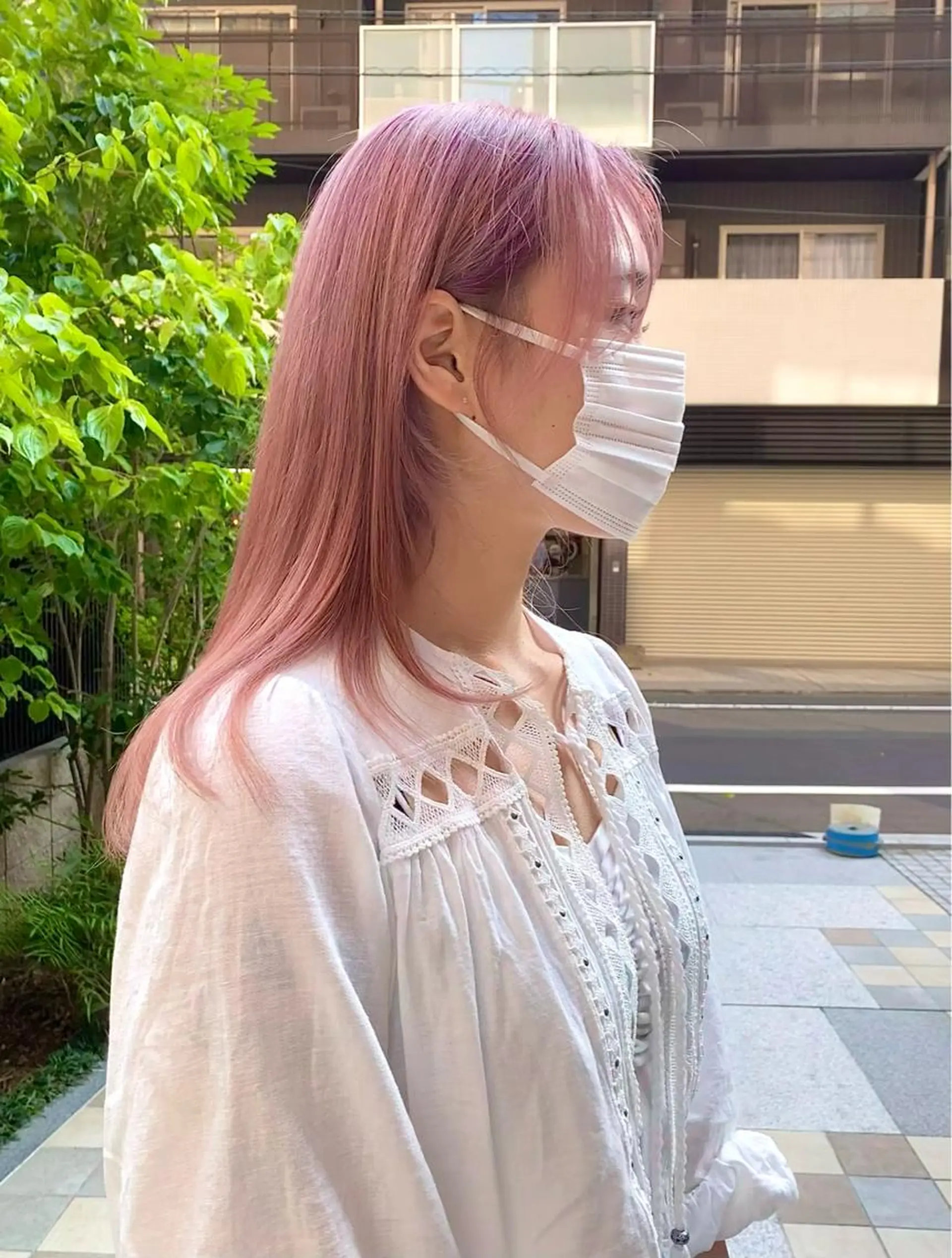 セミロング カラー ピンクカラー ハイトーン/デザイン hirokiのヘアスタイル