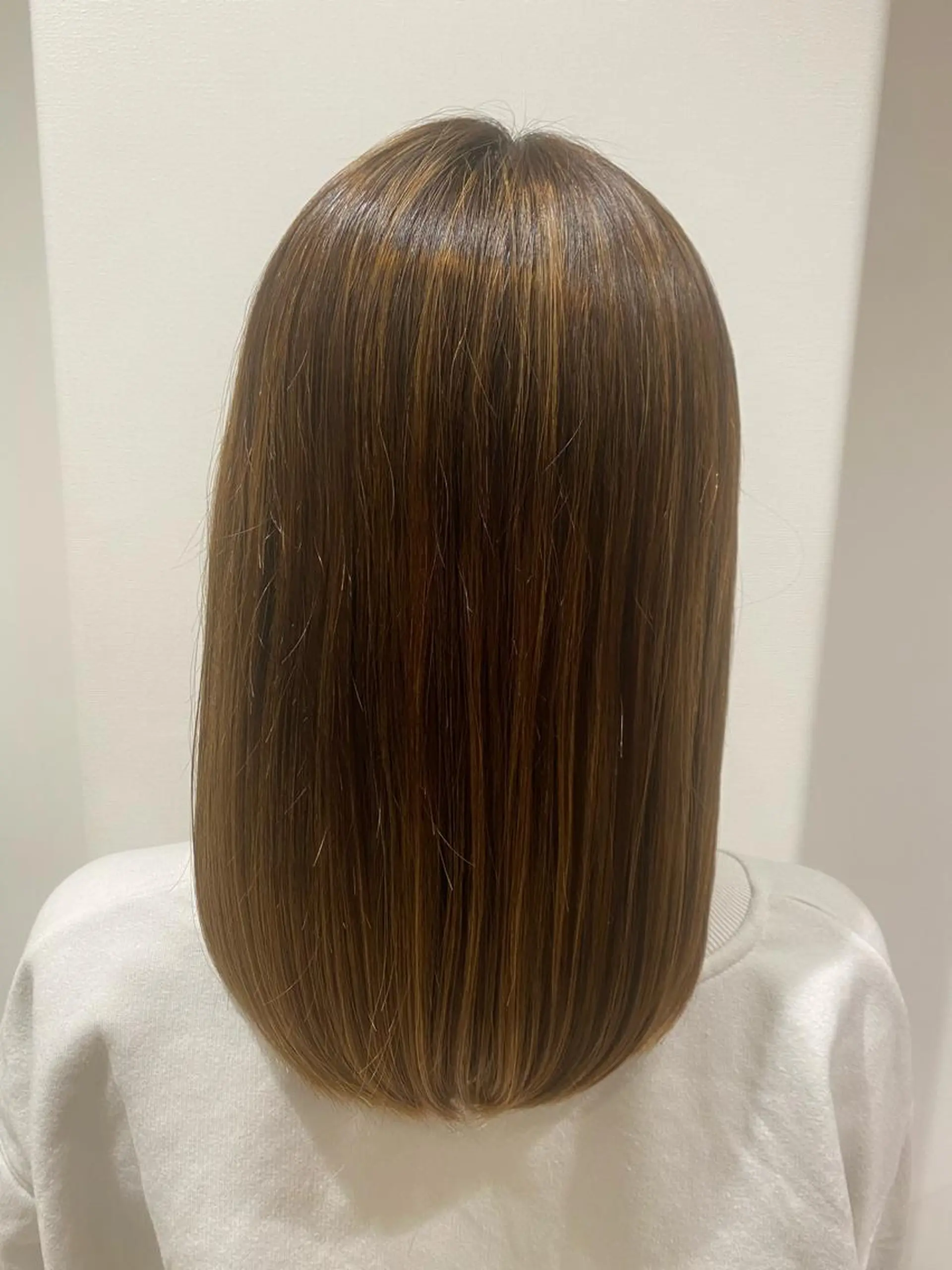 セミロング トリートメント タナカ レイヤのヘアスタイル