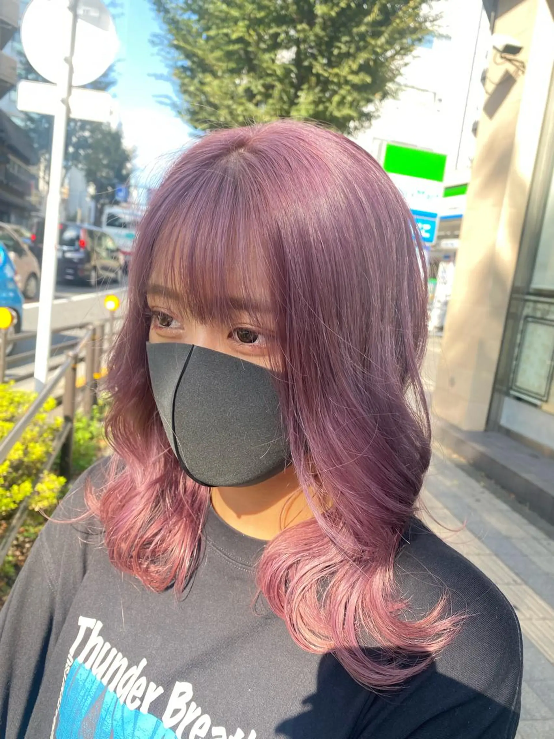 ロング カラー ヘアアレンジ TSUNA 🌙 Lim 五反田のマツエク・マツパデザイン