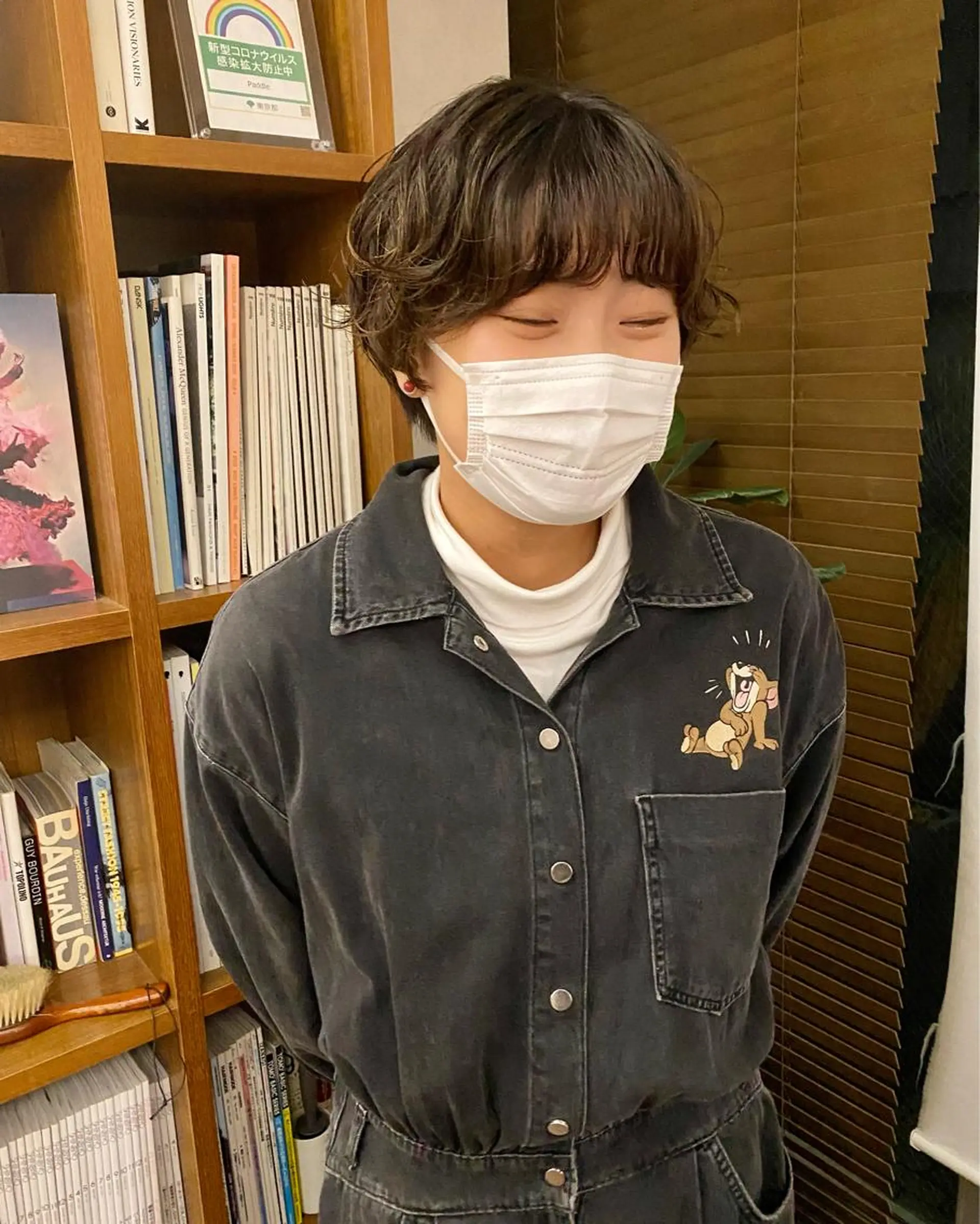 ショート カラー パーマ 似合わせレイヤー/ ニュアンスパーマ高倉のヘアスタイル