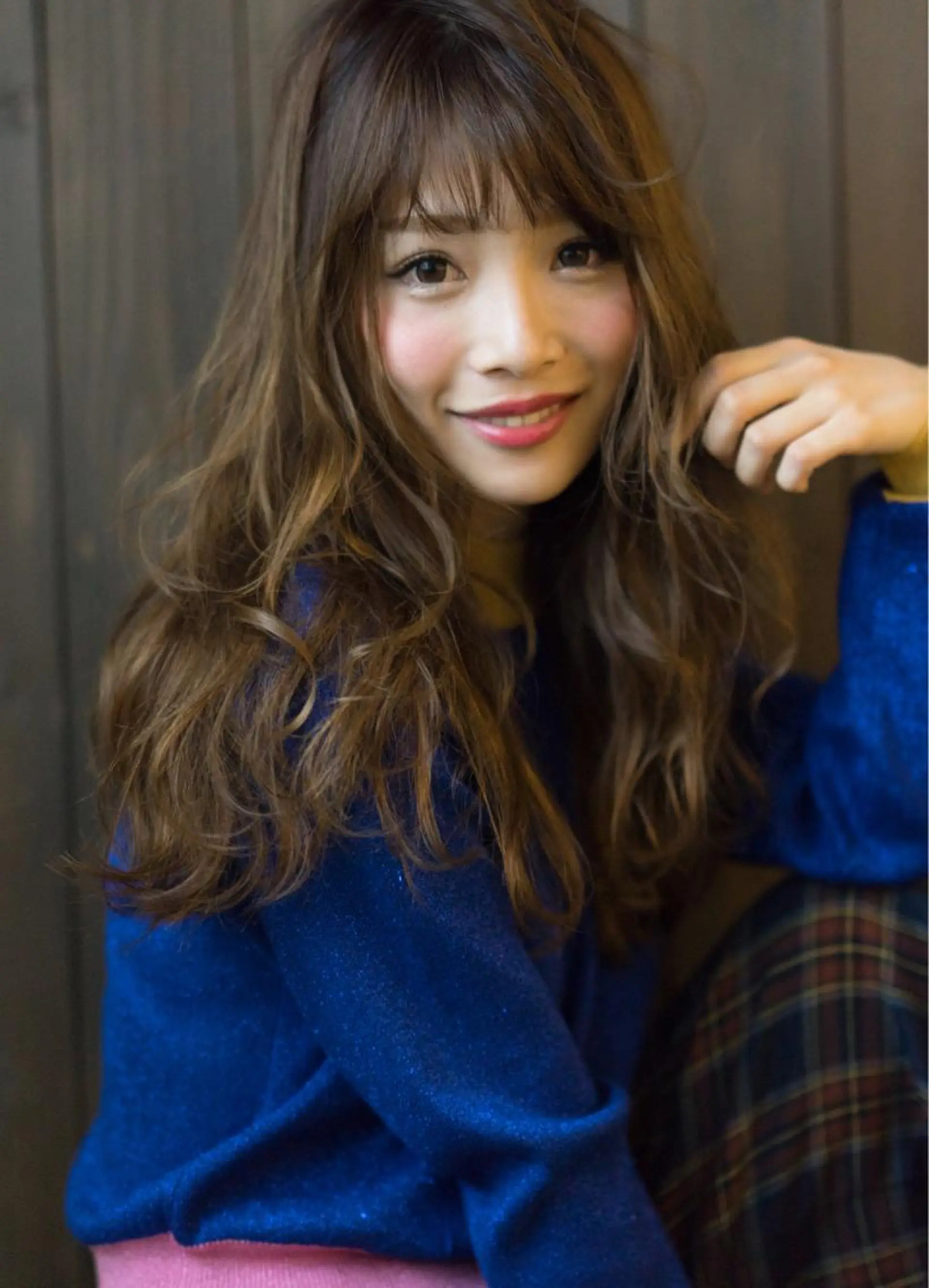 ロング パーマ 元重 宣博のヘアスタイル