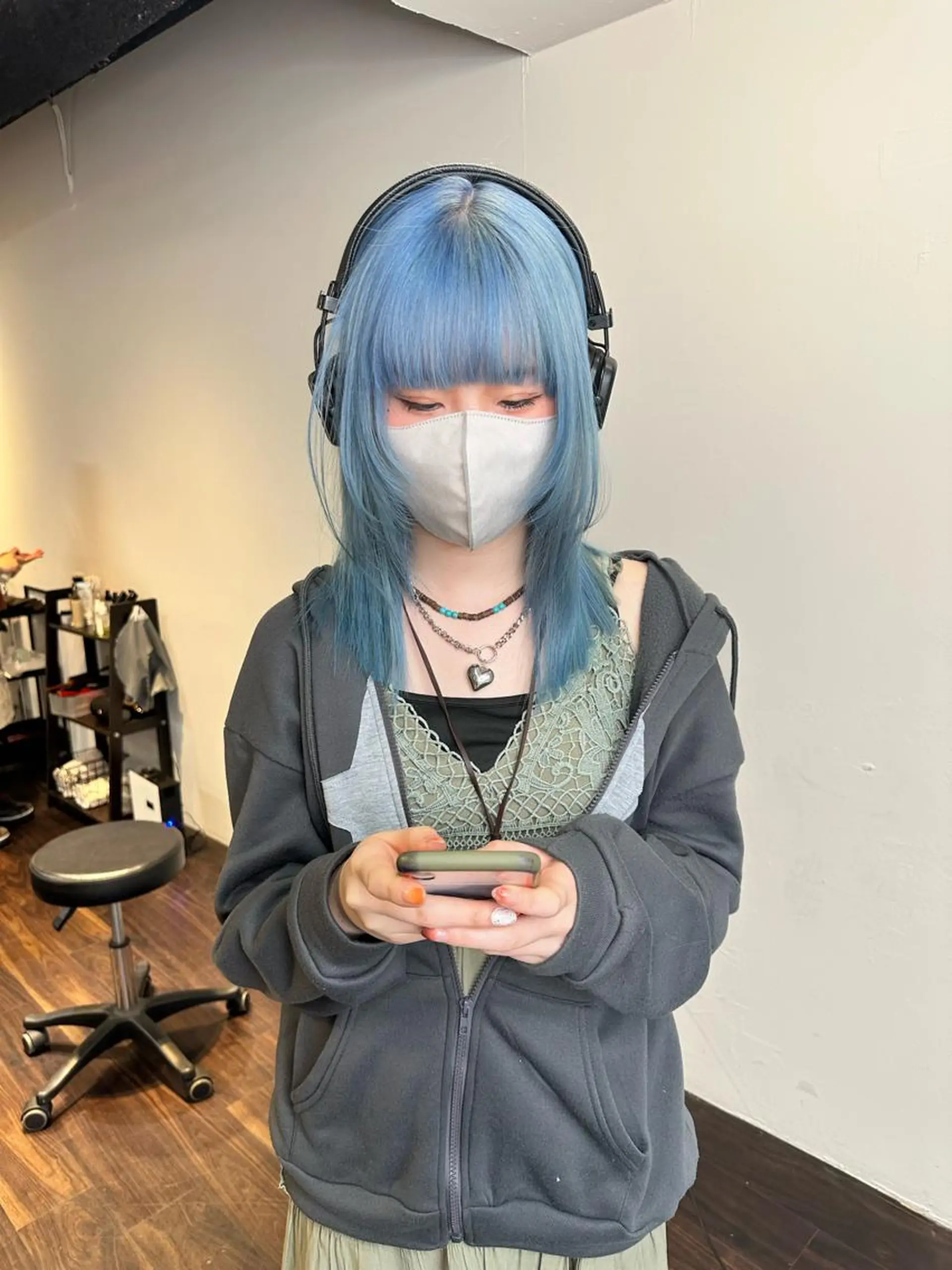 ロング カラー アディクシーカラー ブリーチ ケアブリーチ デザインカラー ハイトーンカラー ワンホン/エクステ ケラチン/Kaitoのヘアスタイル