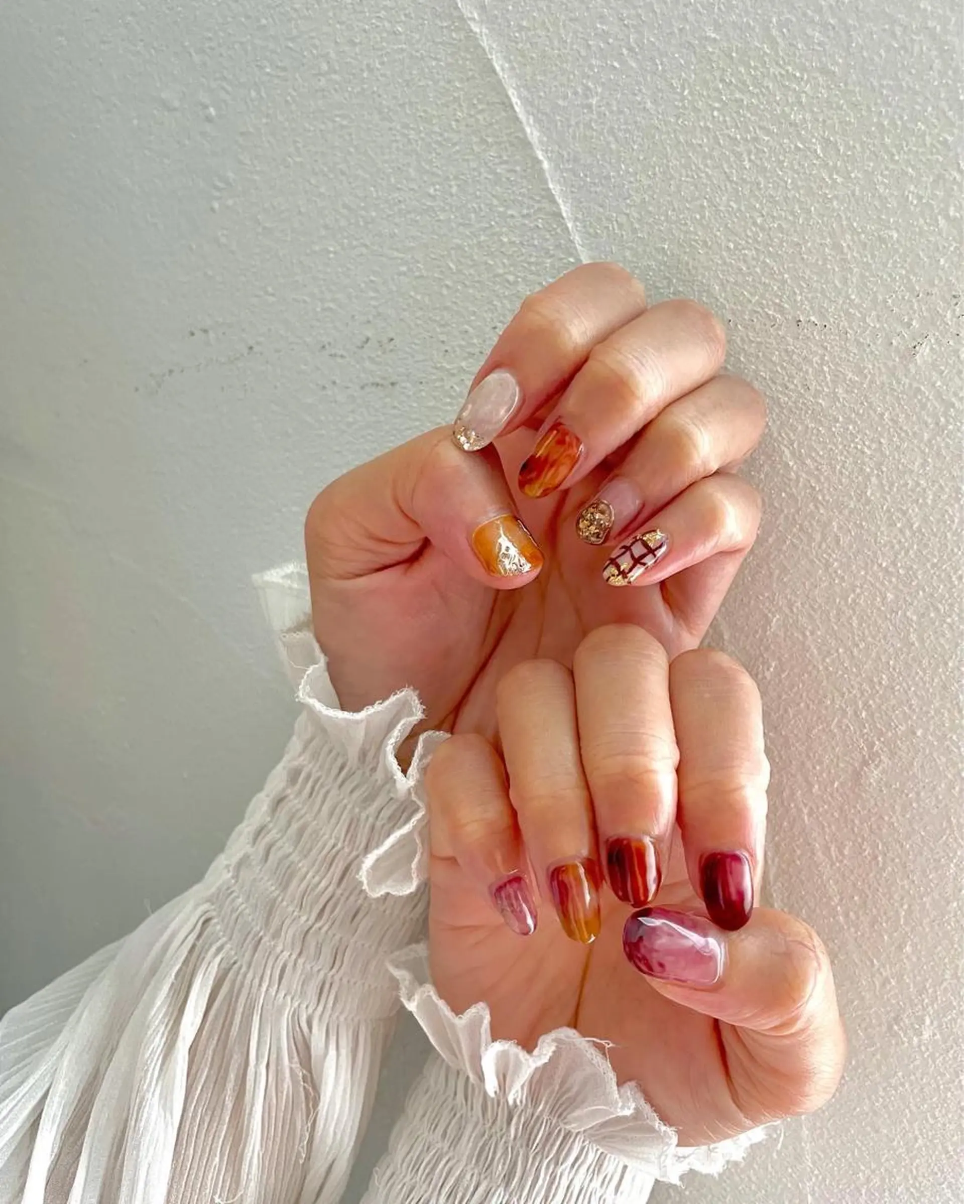 ネイル フットネイル ジェルネイル 韓国ネイル ニュアンスネイル パラジェル 甲府市徳行 🧸prunelleのネイルデザイン