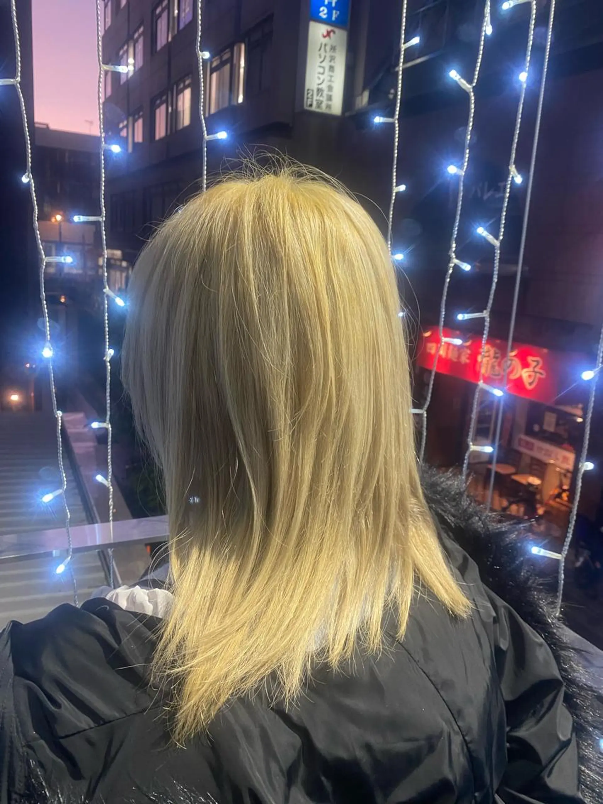 カラー 抜きっぱなしブロンド ブロンド 所沢パーマ セキネユウタのヘアスタイル