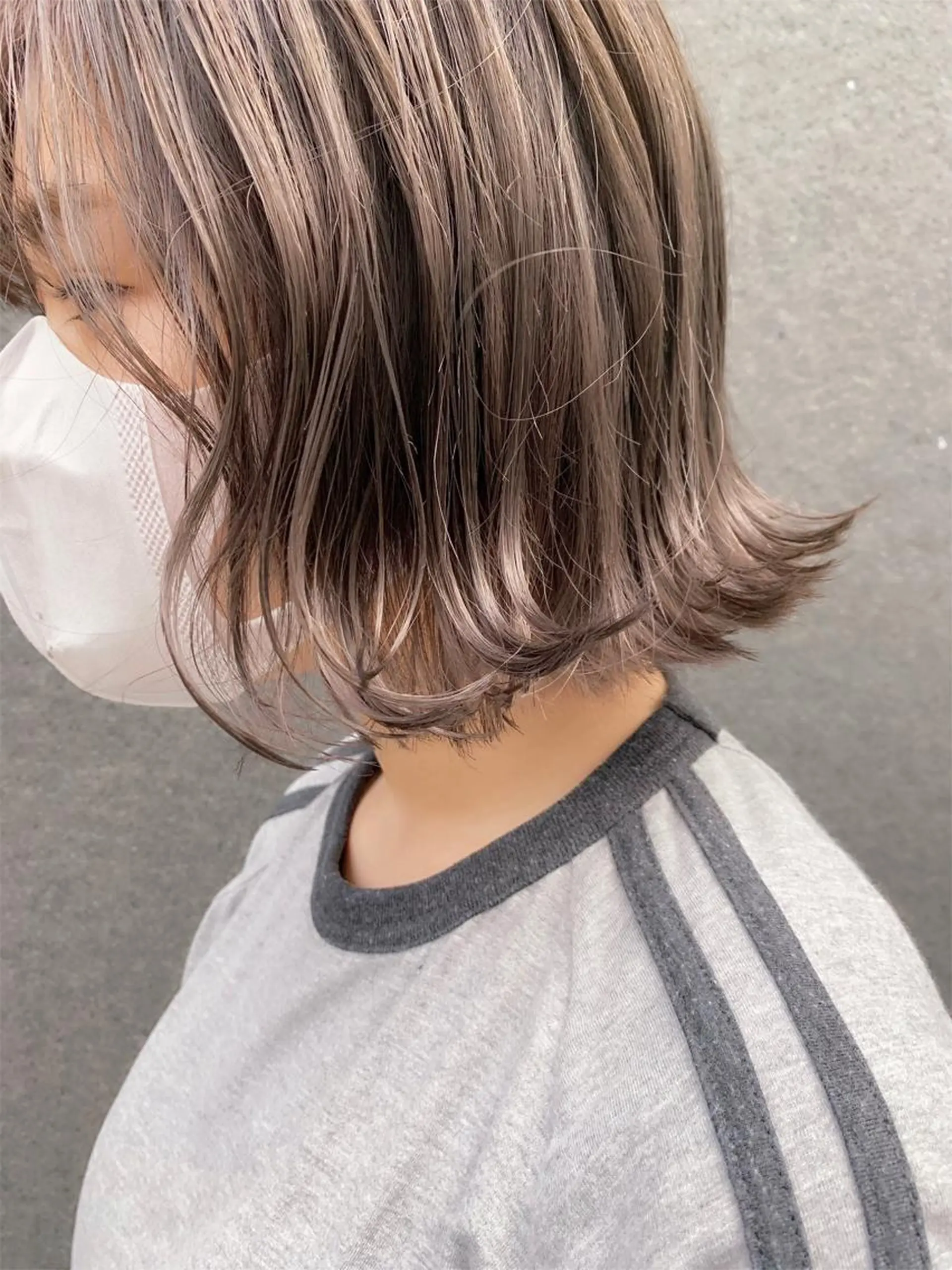 ミディアム カラー 透明感カラー カット ヘアカラー トリートメント tension 【テンション】のヘアスタイル