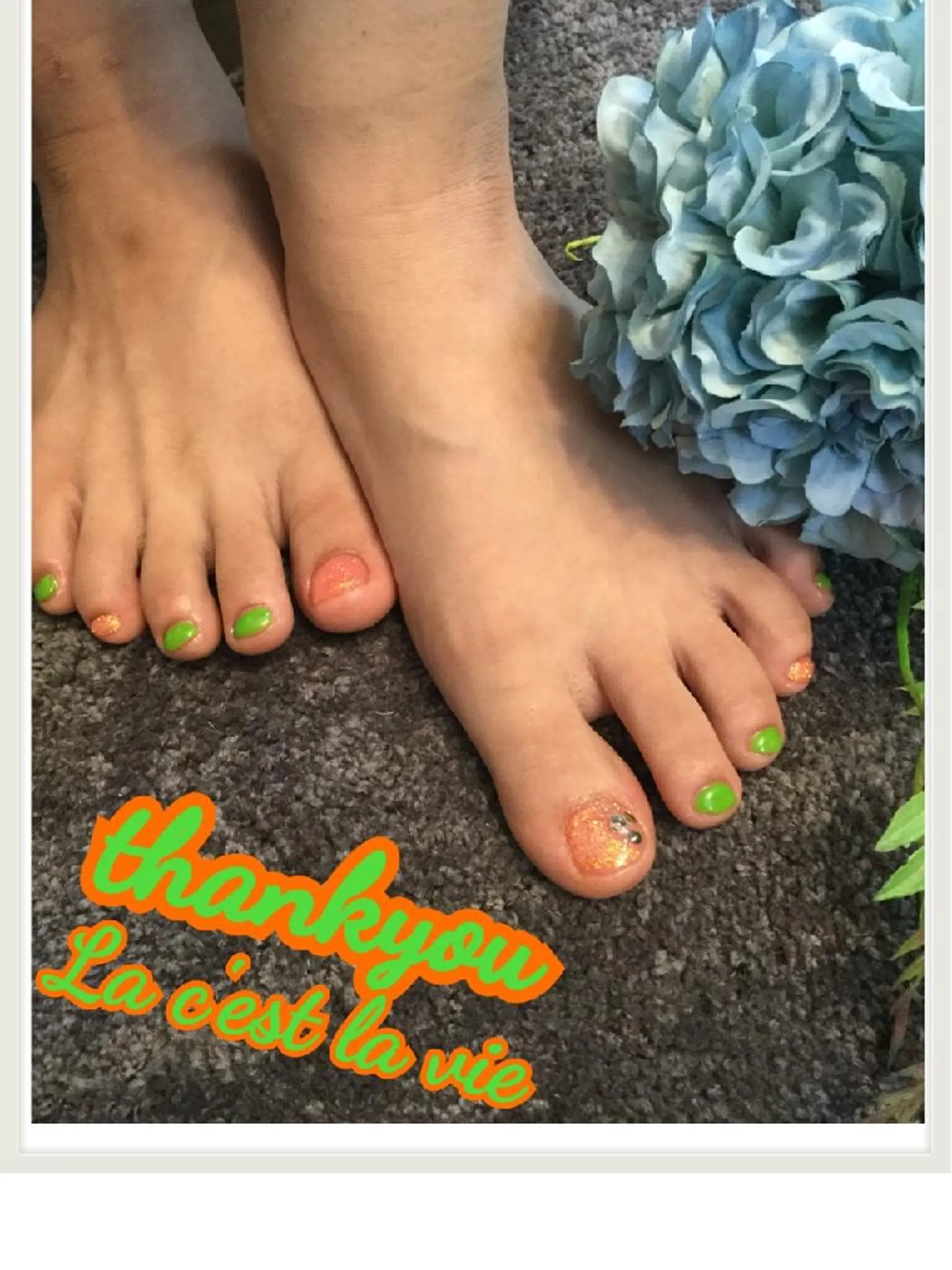 ネイル アートネイル フットネイル ワンカラーネイル nailsalon ラセラヴィのネイルデザイン