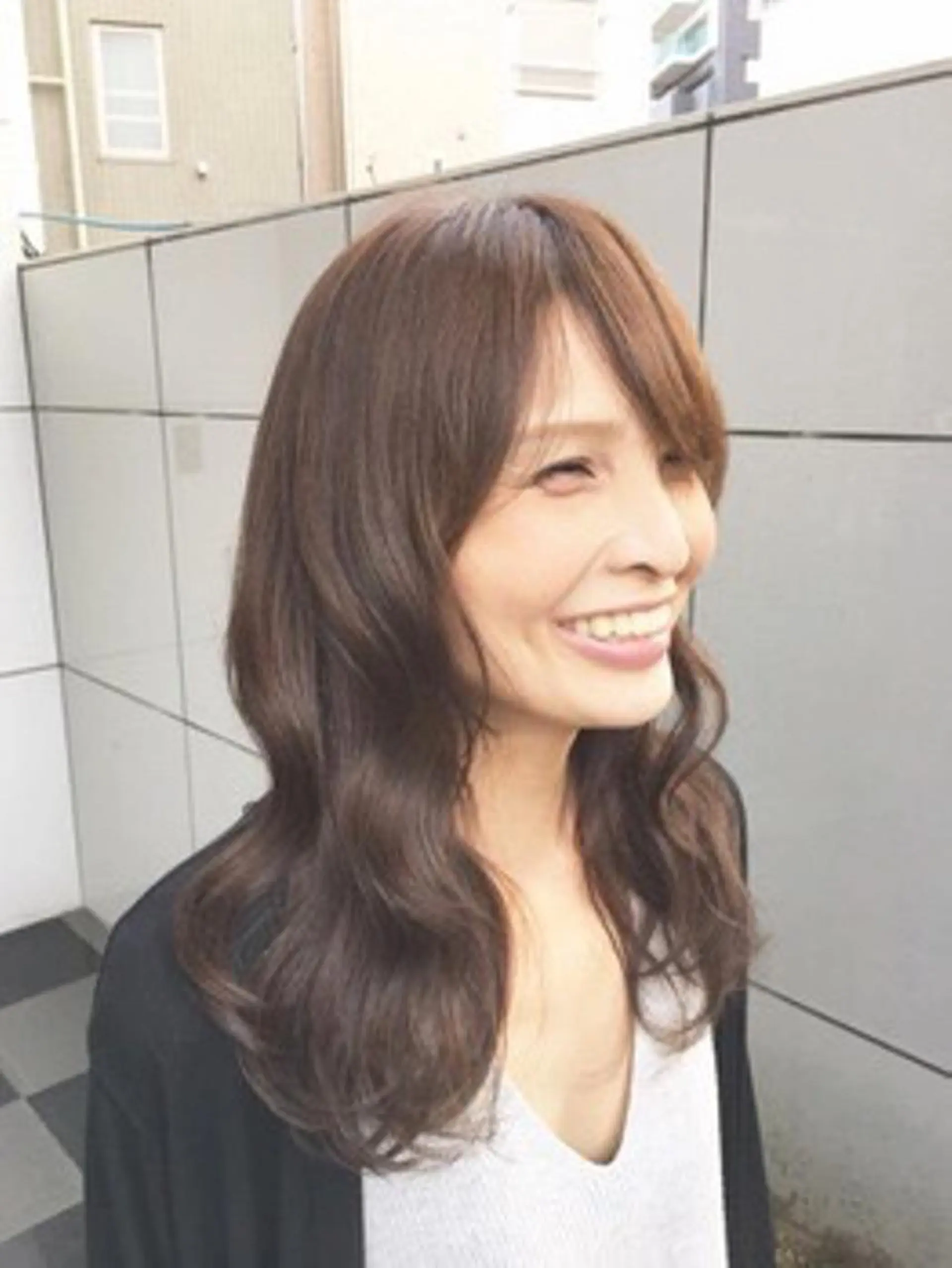 ミディアム パーマ ミディアムパーマ THREE 関根大のヘアスタイル