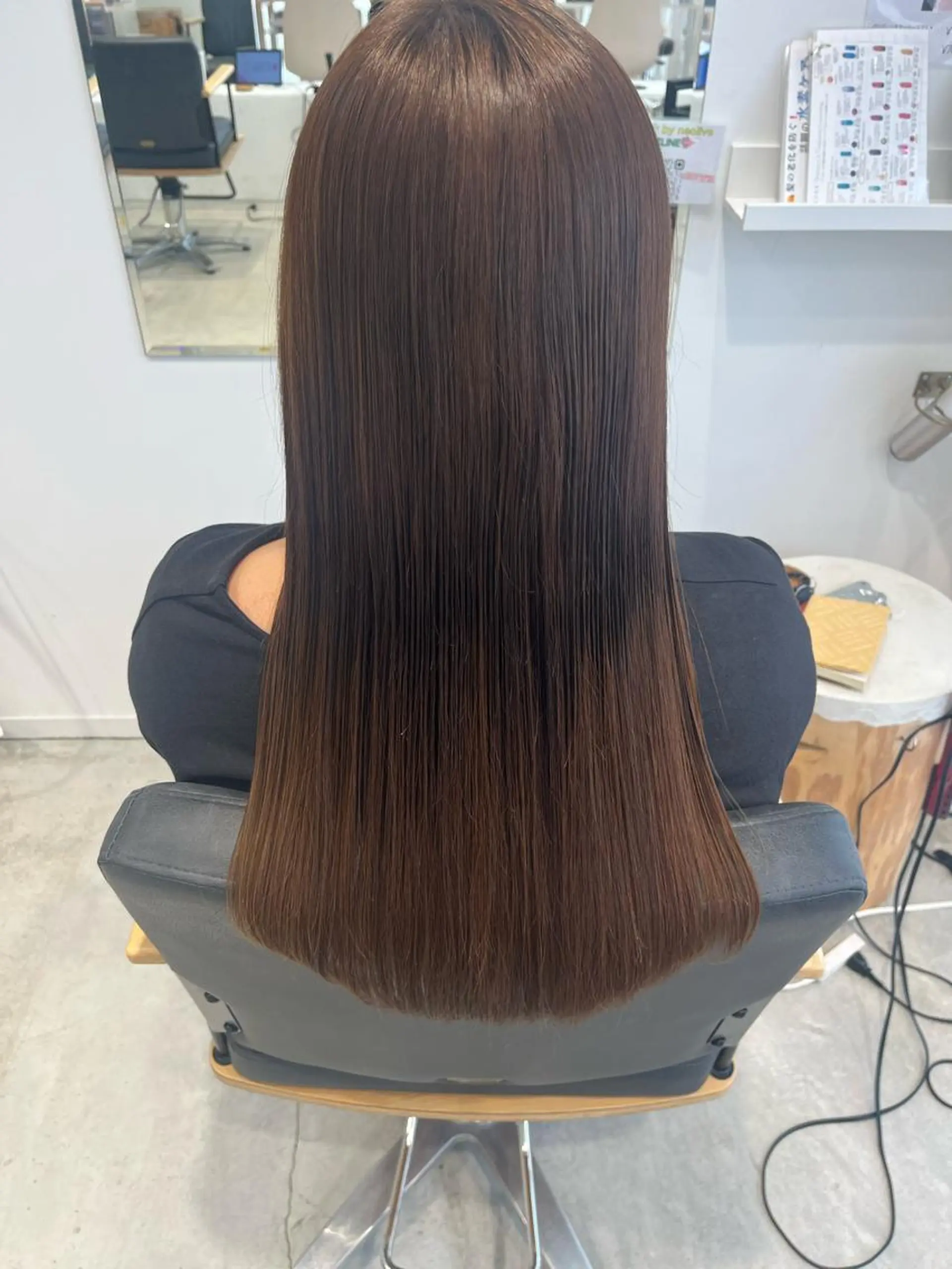 ロング カラー カット ヘアカラー 縮毛矯正 トリートメント ボブ/美髪矯正 /佐藤　奈巳のヘアスタイル