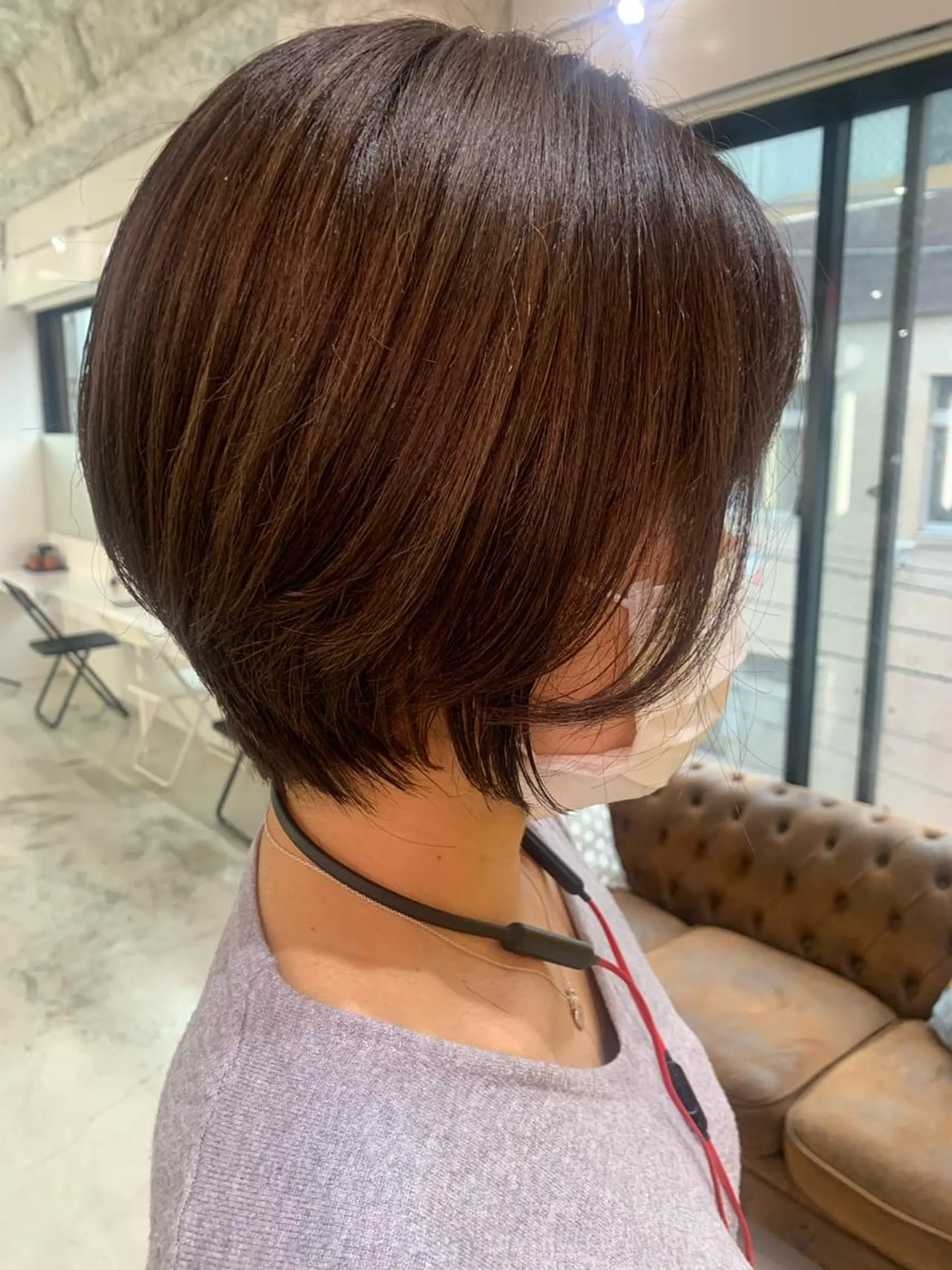 ショート 🧨ブリーチー×ボブ レイヤー💎じゅえるのヘアスタイル