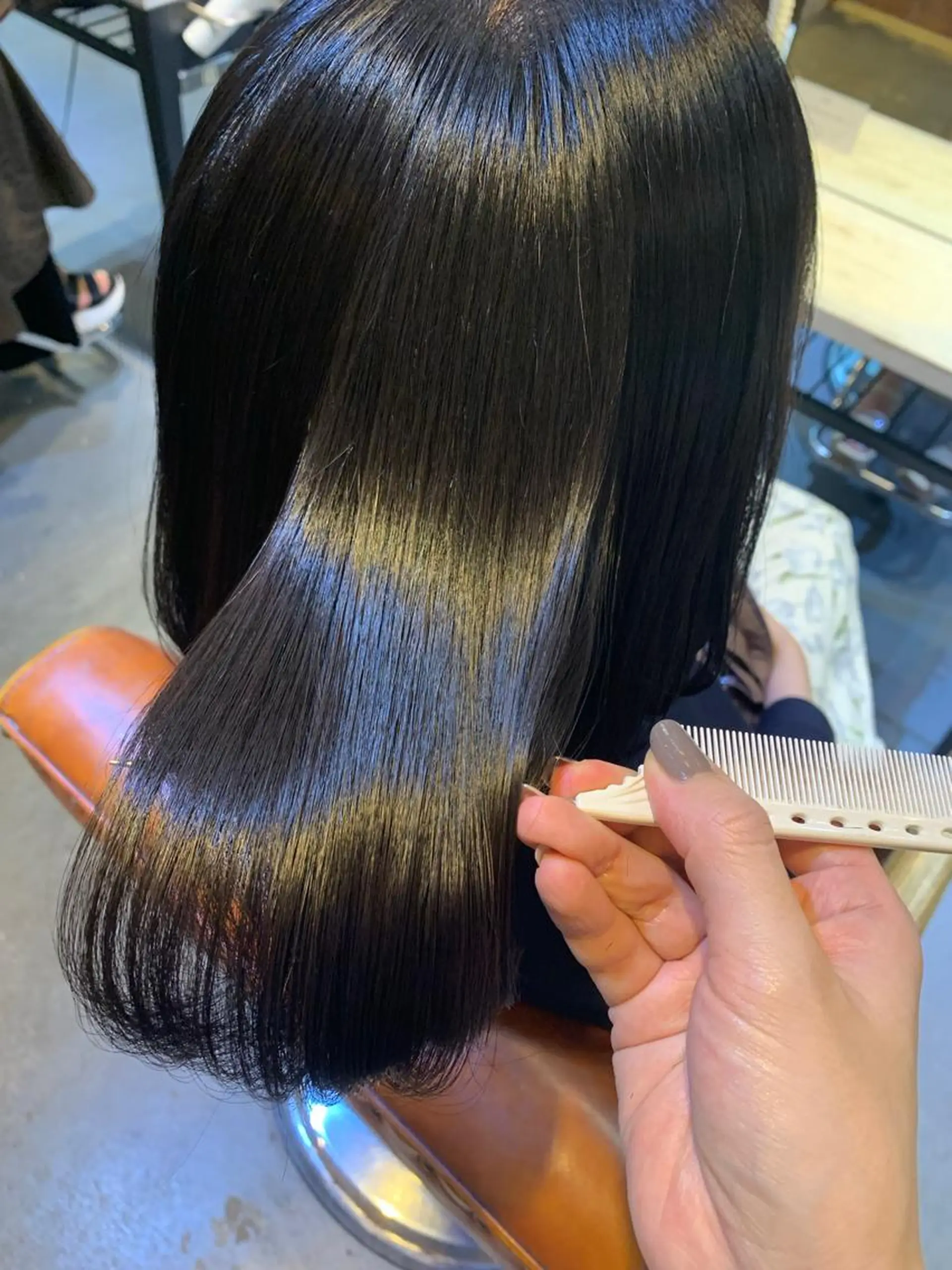 カット 縮毛矯正 似合わせhair🔸 アサダ　タカコ🔸のヘアスタイル