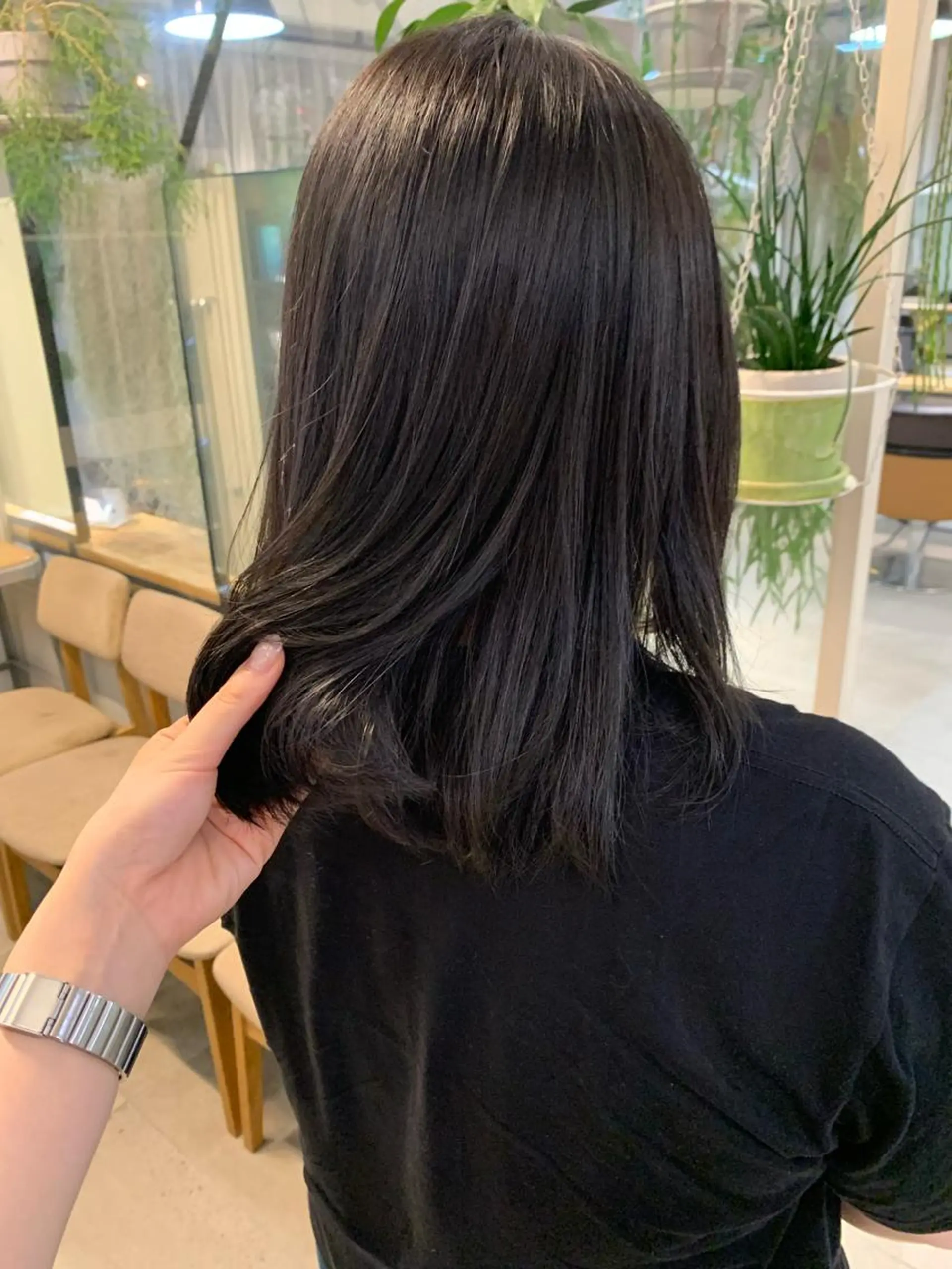 セミロング カラー REINA☁️透明感 カラー/ぷつっと♡のヘアスタイル