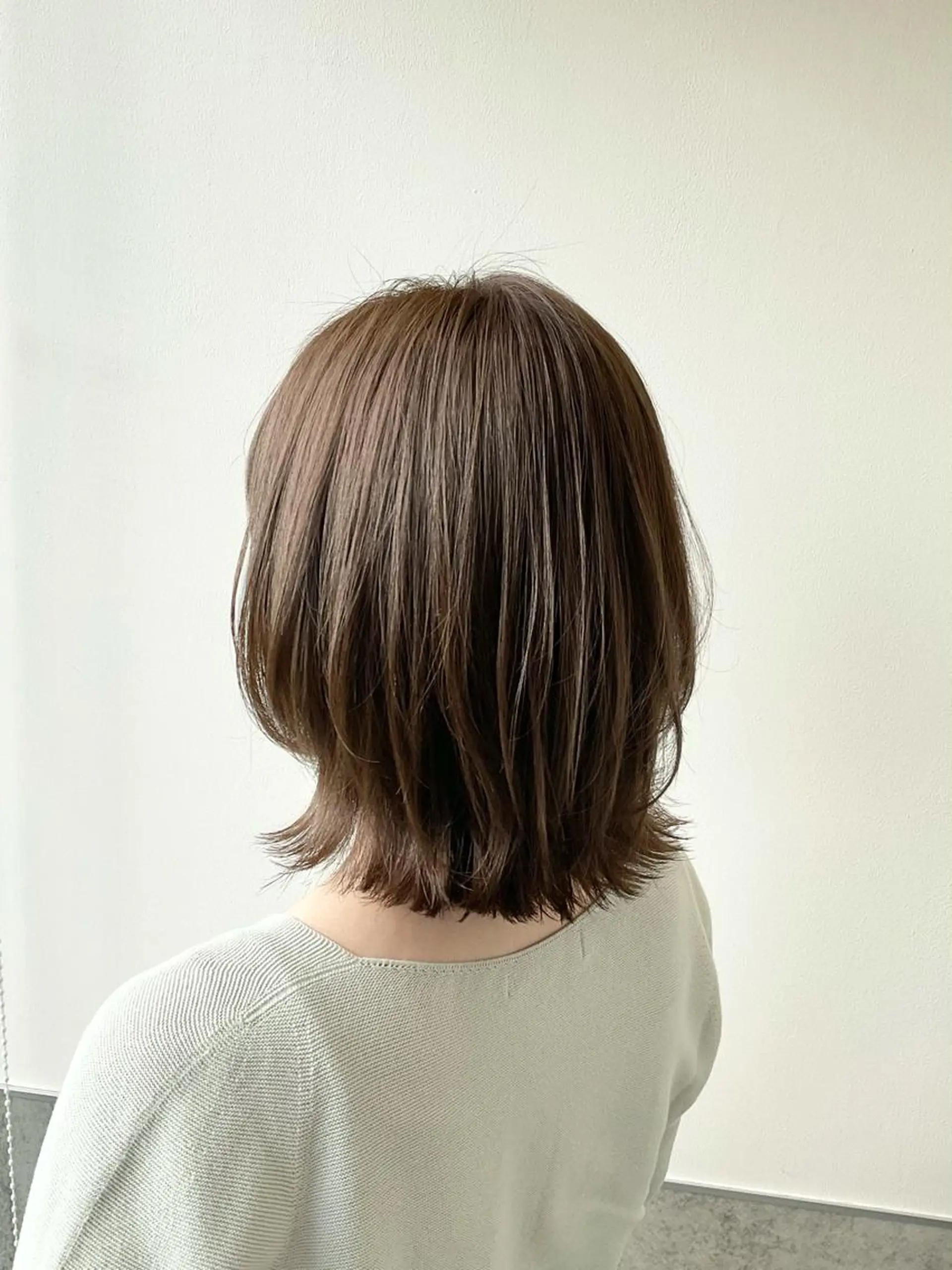 ミディアム レイヤーカット カット ヘッドスパ ヘアセット go today shaire salon 本店所属・yoshi ☆のヘアスタイル