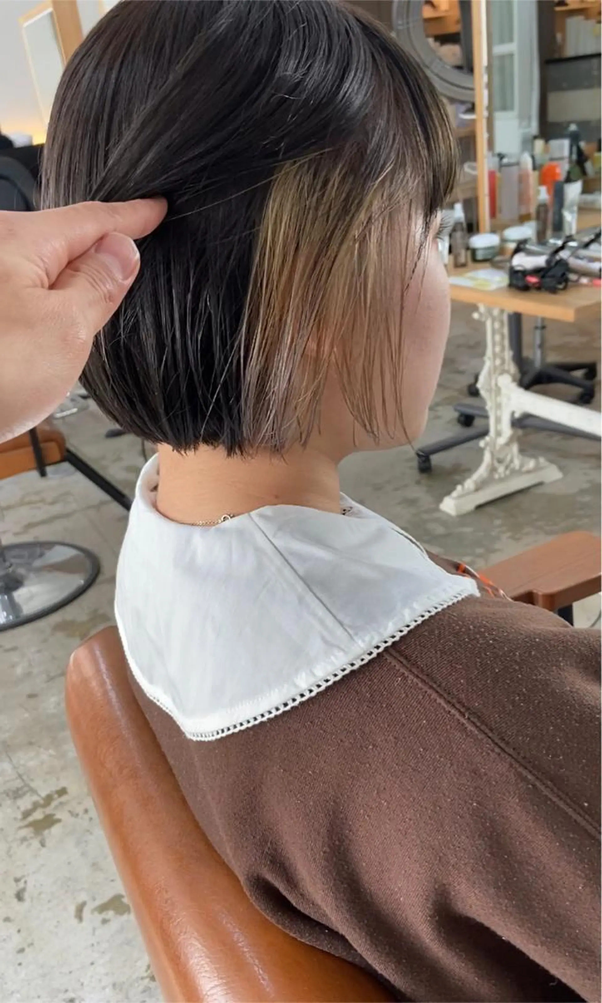 カラー デザインカラー インナーカラー ボブ ショートヘア、ボブ こやさん　コヤマのヘアスタイル