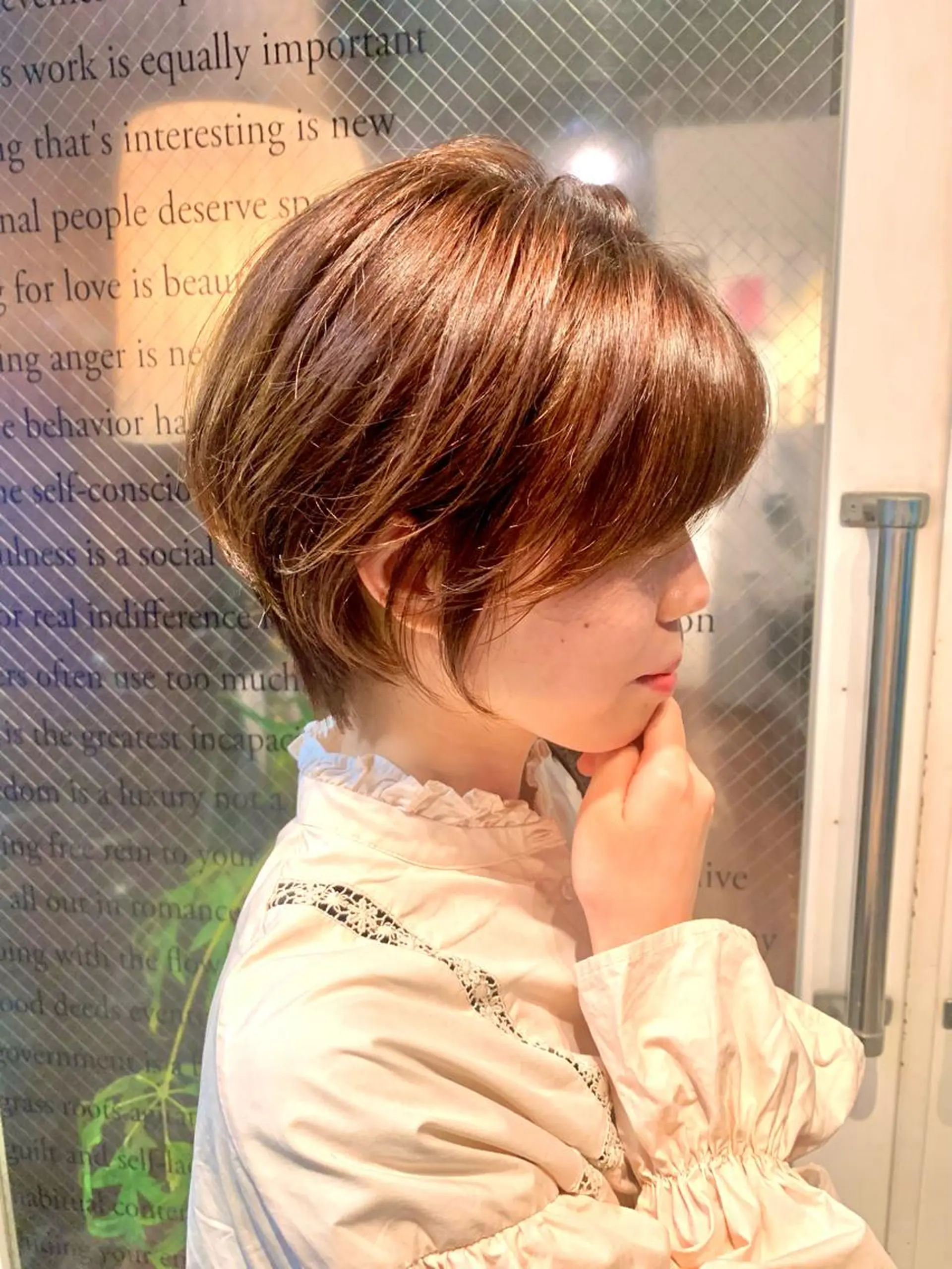 ショート カラー ショートヘア カット パーマ 園冬稀/メンズカット /メンズパーマのヘアスタイル