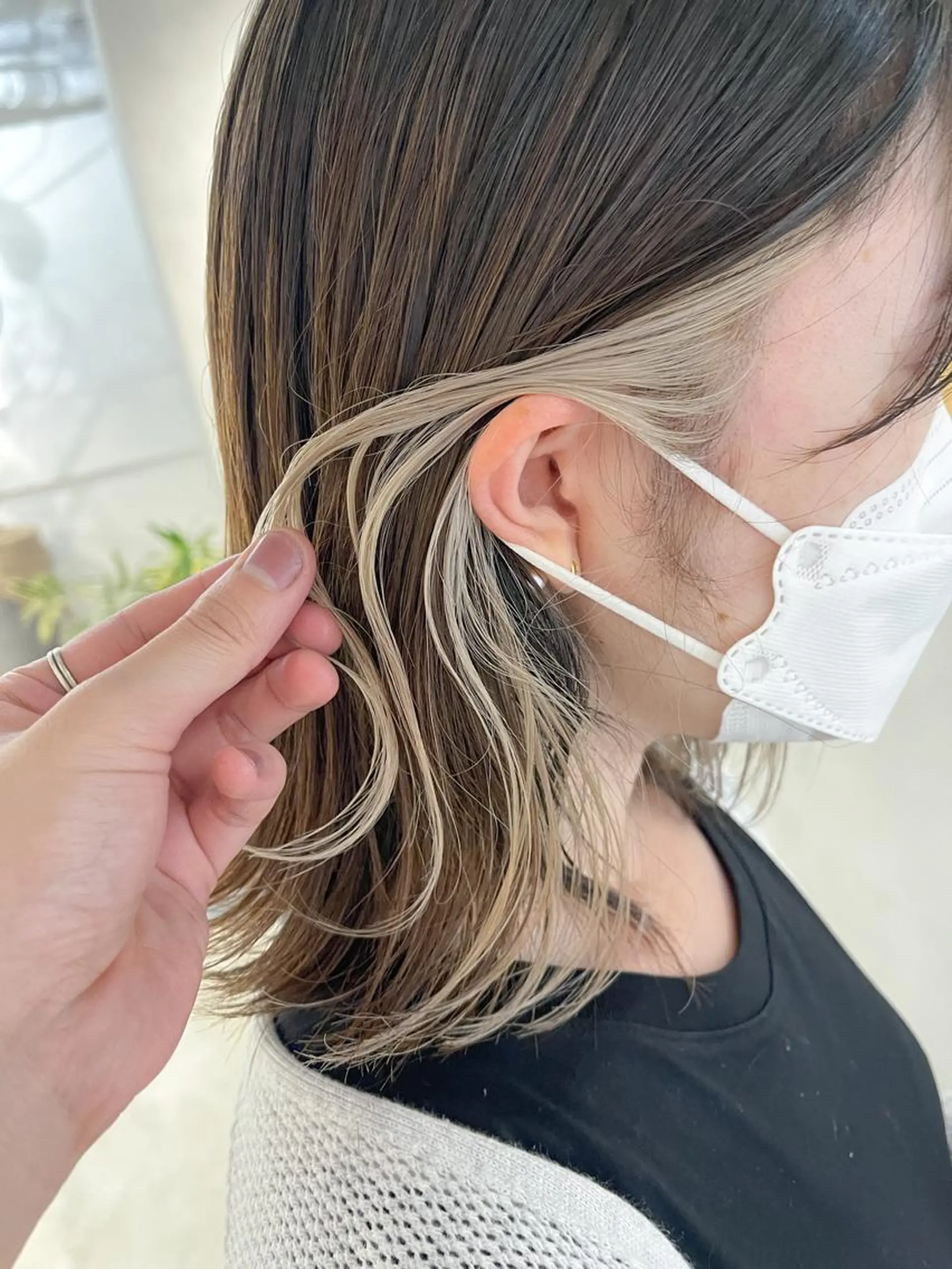 ミディアム カラー ベージュカラー カット ヘアカラー トリートメント 川本 裕🌿のヘアスタイル