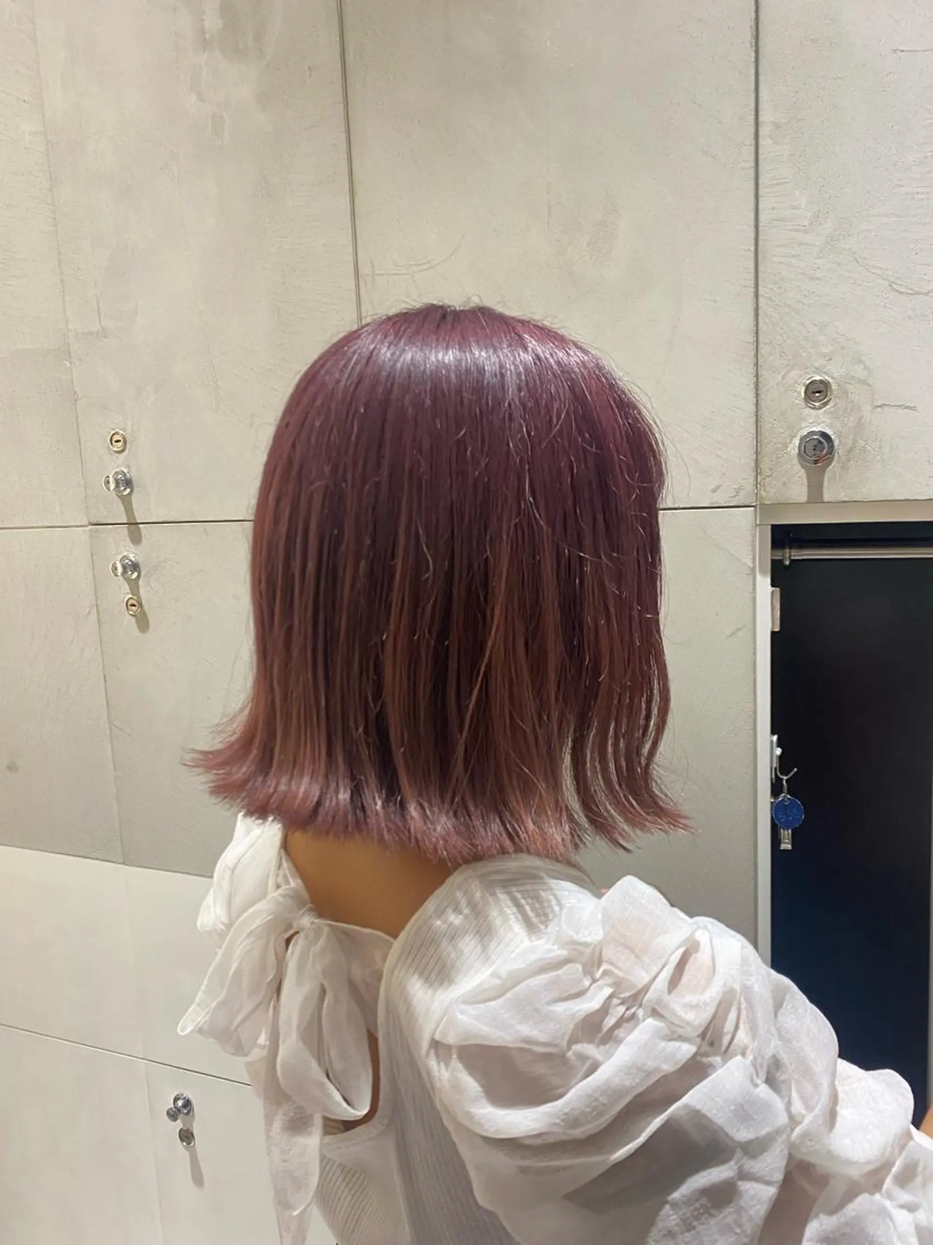 ショート カラー ラベンダーカラー ピンクカラー ピンクラベンダー ボブ ヘアカラー トリートメント ヘアセット ナチュラル/韓国💎 haruka 💎のヘアスタイル