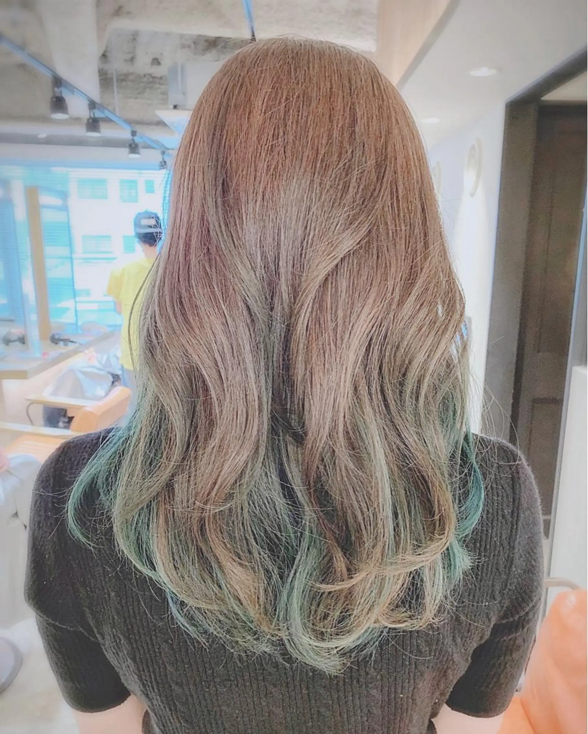 ロング ヘアカラー トリートメント ヘアセット 坂本 なつきのヘアスタイル