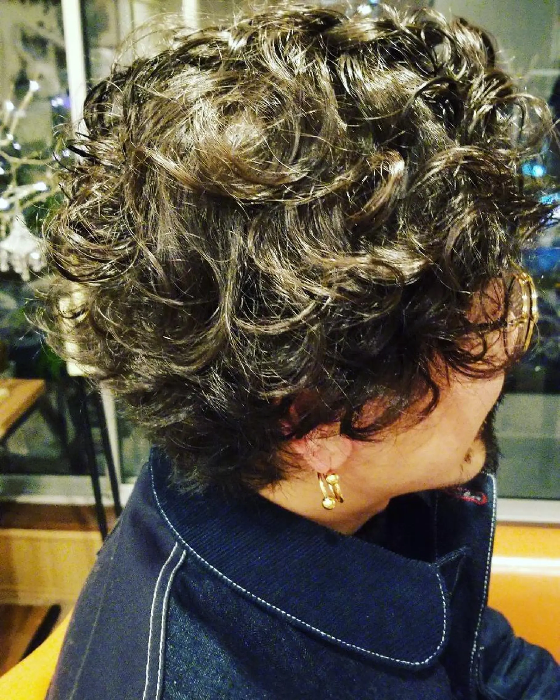 パーマ ショート メンズ メンズバレイヤージュ メンズパーマ 外国人風カラー レイヤーカット カット パーマ spa hair  ark 富井直美のヘアスタイル