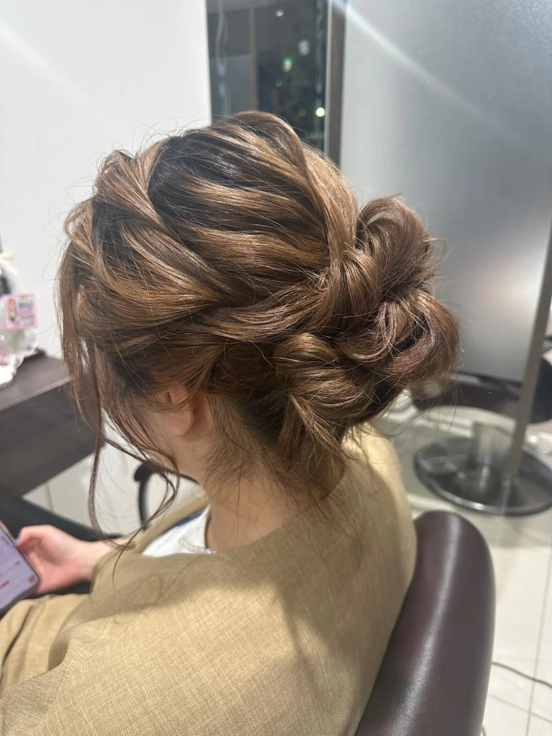 レイヤー 艶々カラーのヘアスタイル